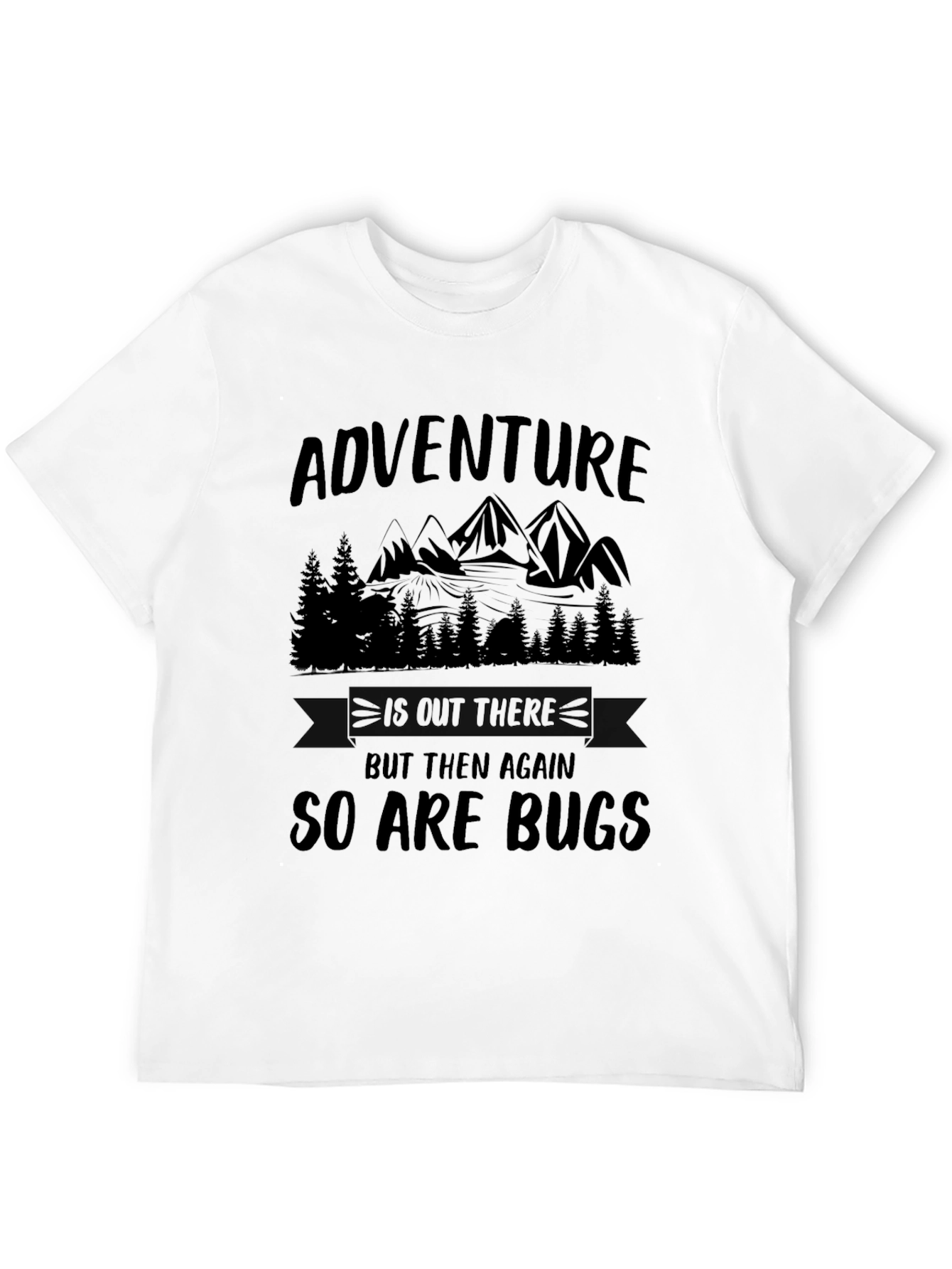 Adventure Awaits Funny Hiking Graphic Tee