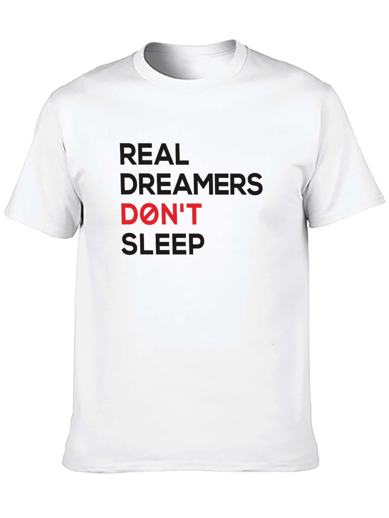 Real Dreamers Graphic Tee - Black Cotton T-Shirt