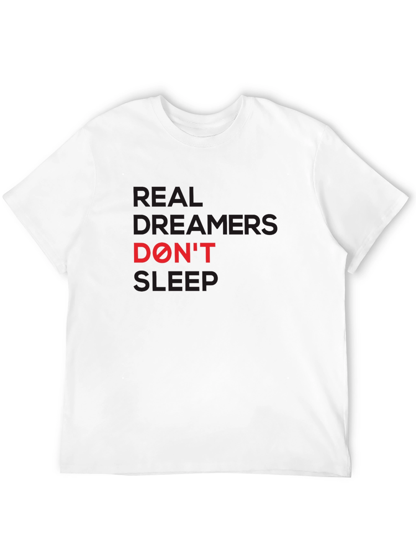 Real Dreamers Graphic Tee - Black Cotton T-Shirt