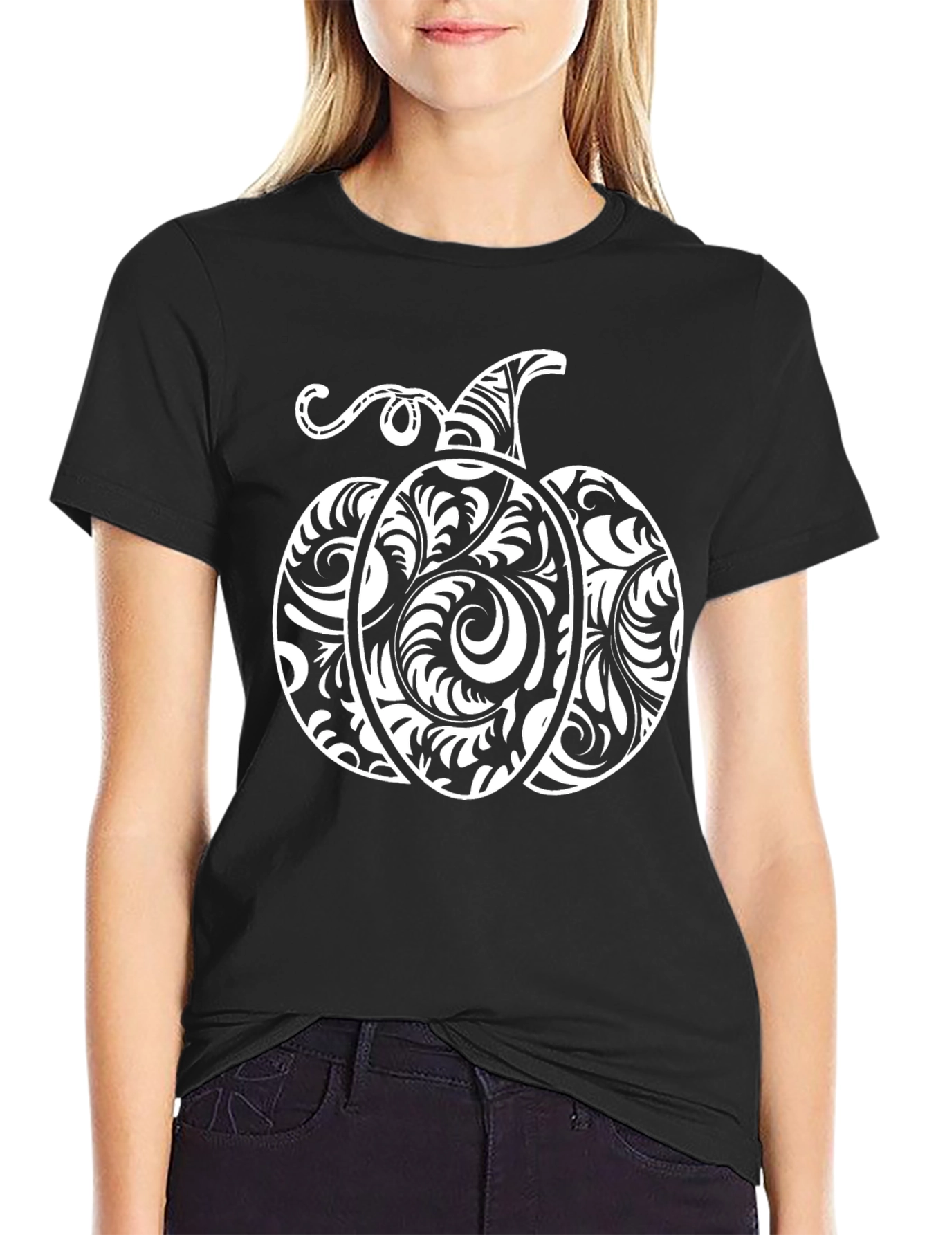 Halloween Pumpkin Swirl T-Shirt