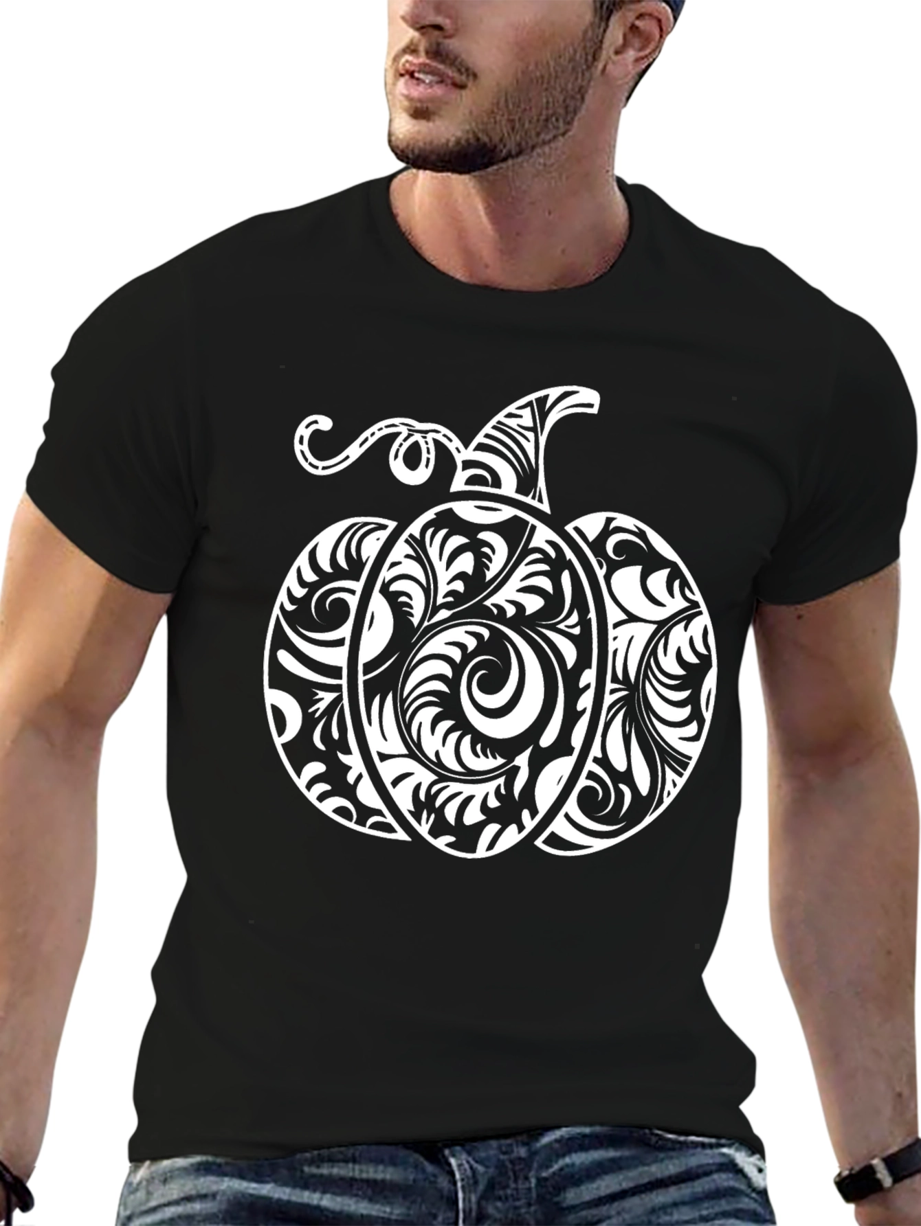 Halloween Pumpkin Swirl T-Shirt