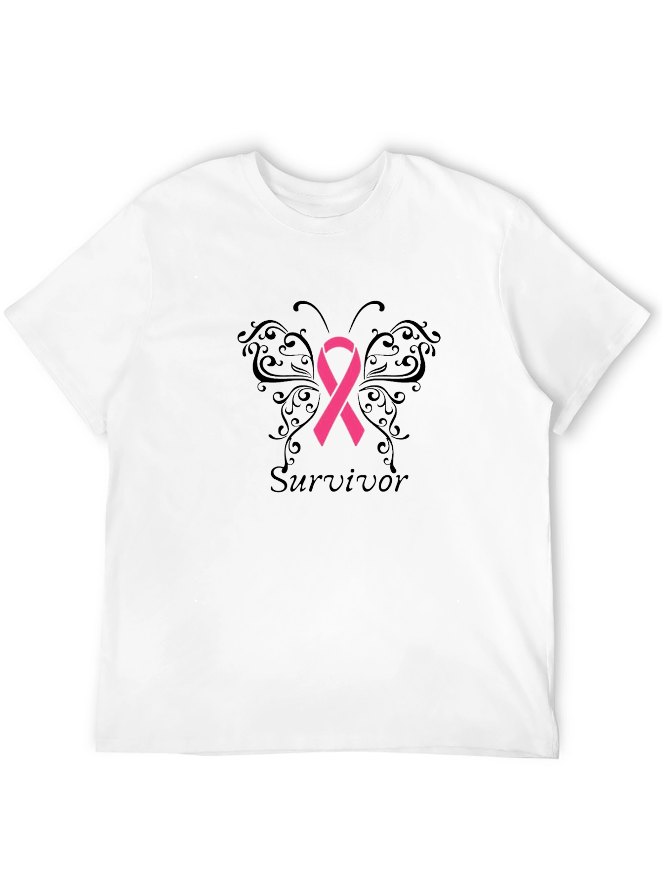 Survivor Butterfly Ribbon T-Shirt