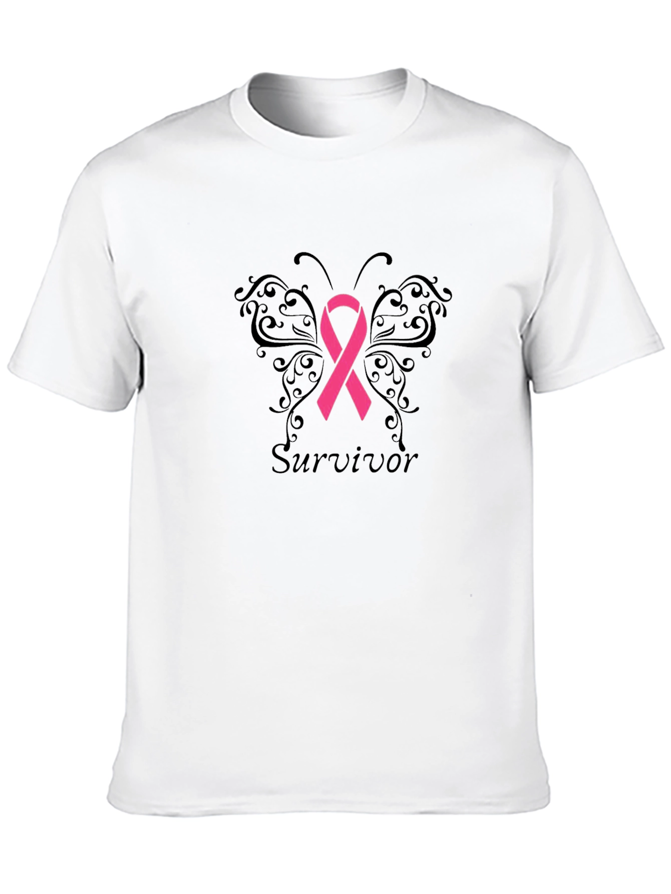 Survivor Butterfly Ribbon T-Shirt