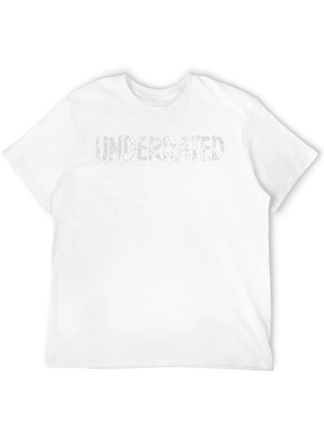 Underrated Graphic Print Black T-Shirt