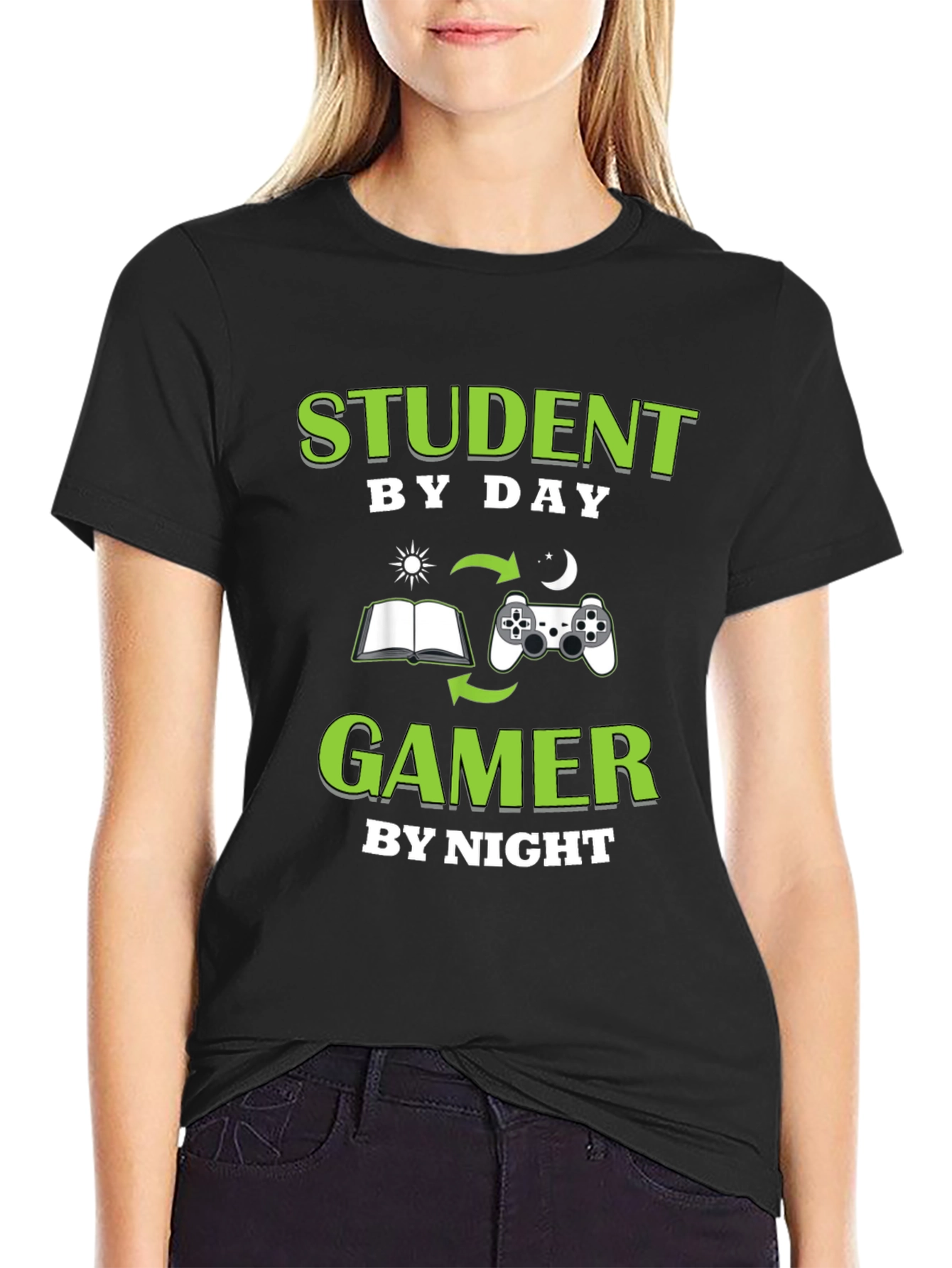 Student by Day Gamer by Night T-Shirt