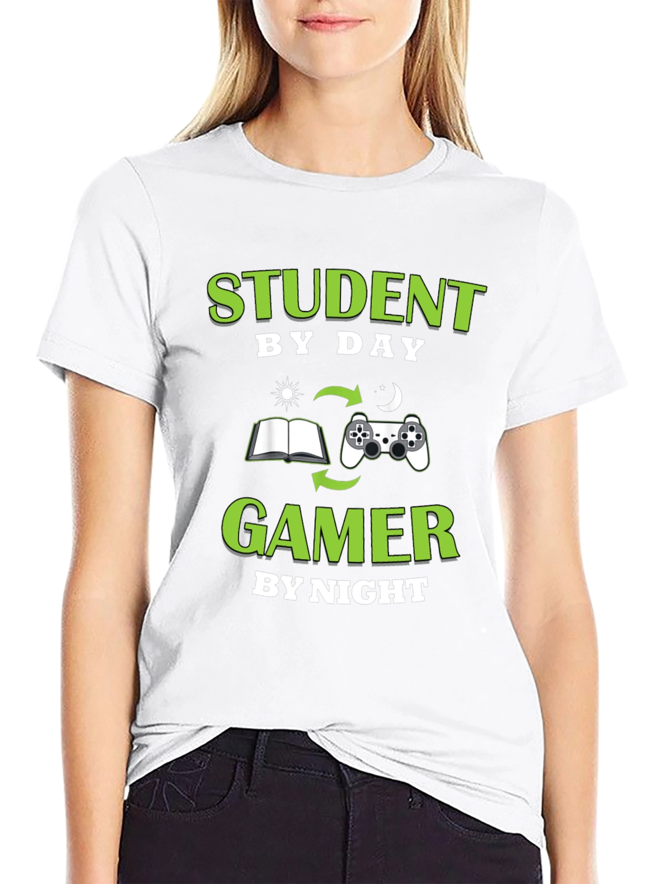 Student by Day Gamer by Night T-Shirt