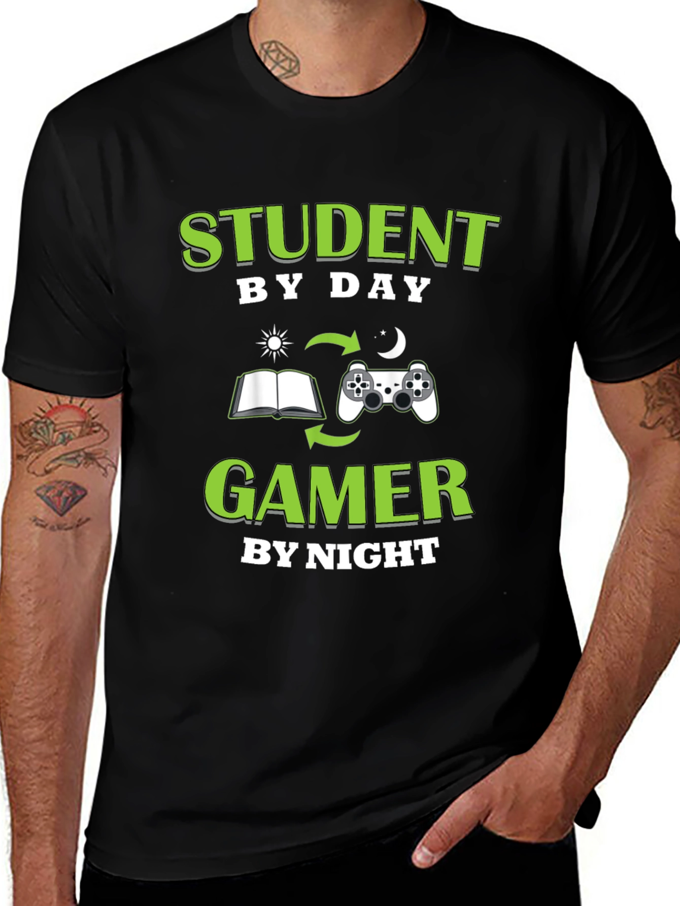 Student by Day Gamer by Night T-Shirt
