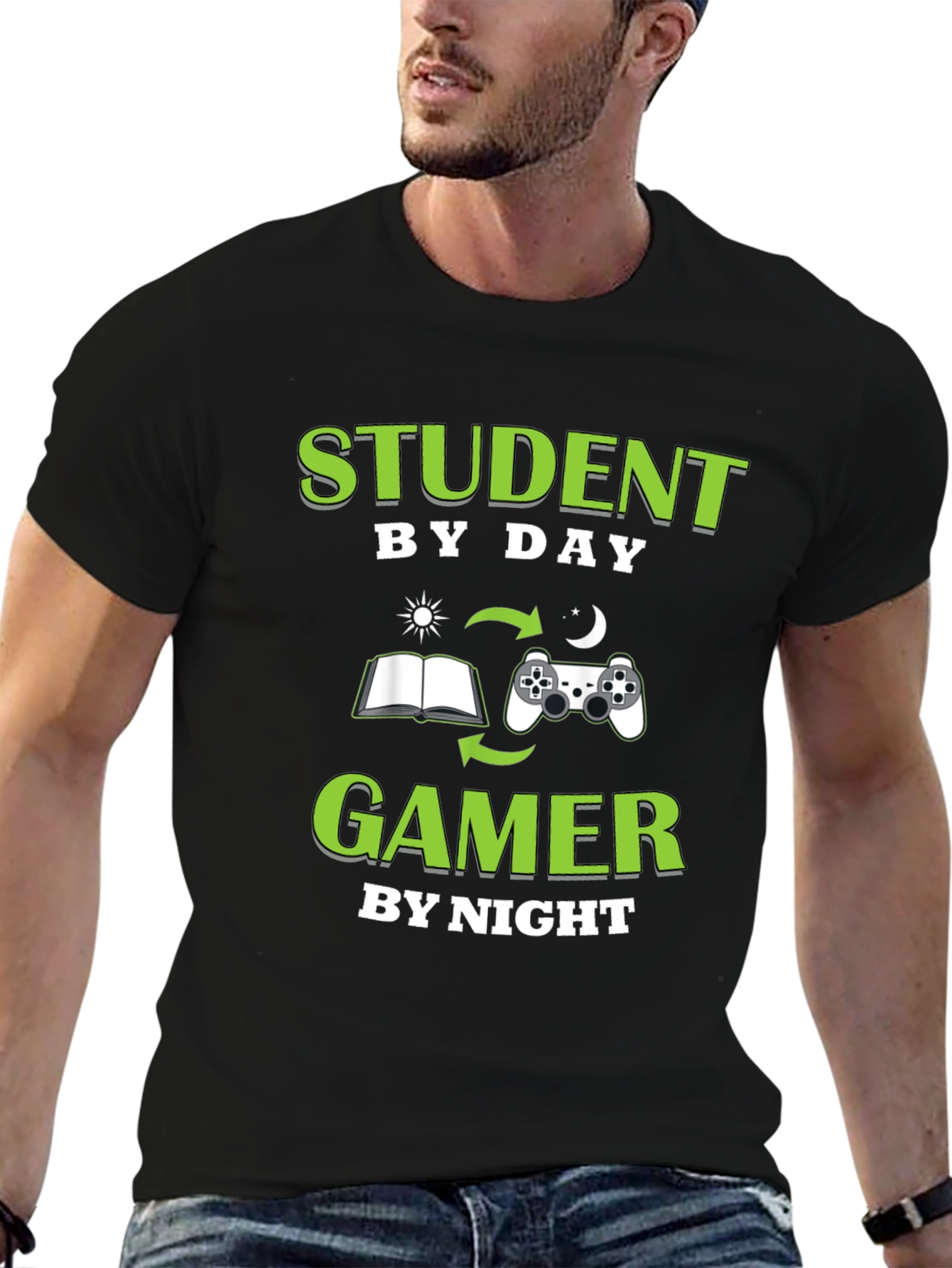 Student by Day Gamer by Night T-Shirt