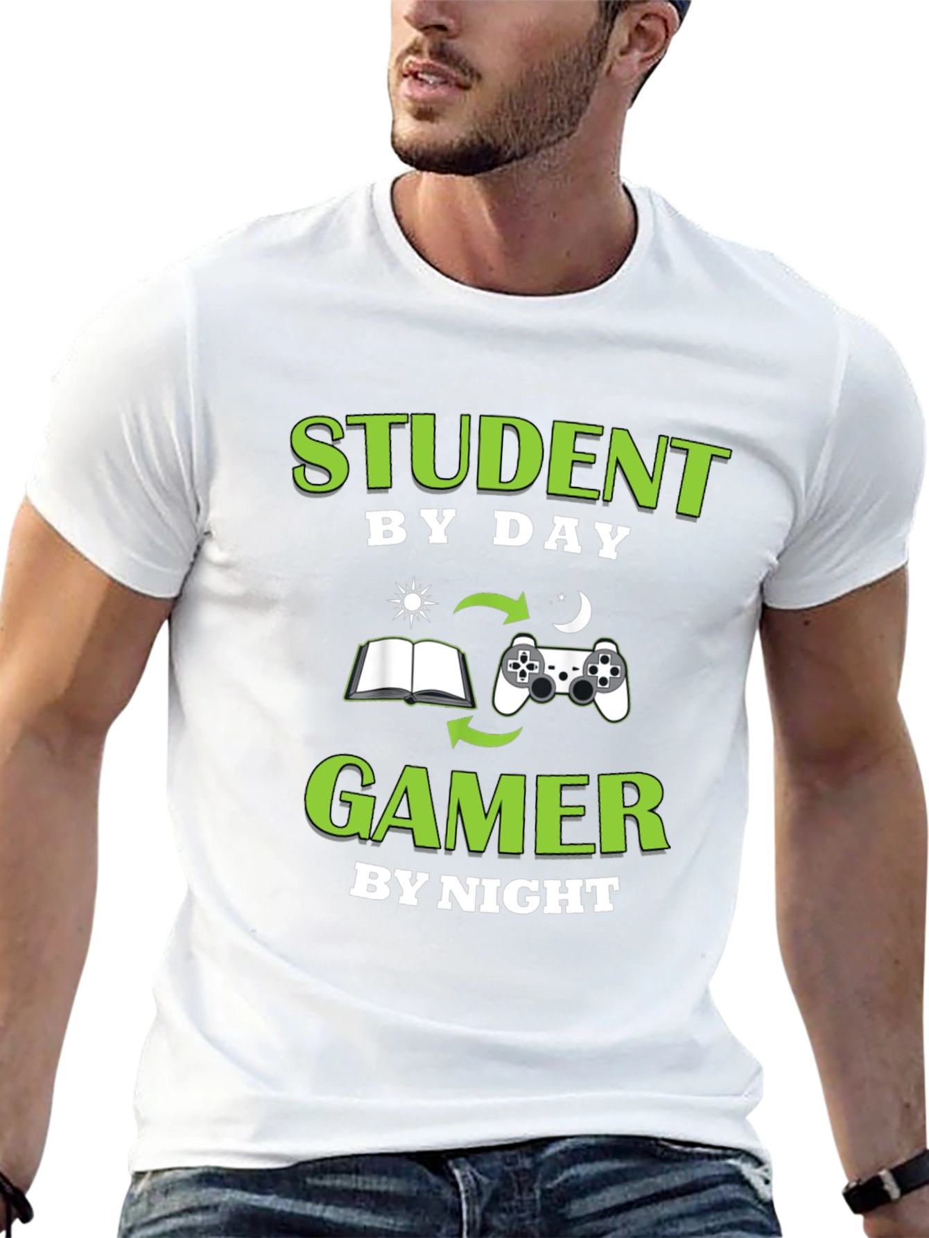 Student by Day Gamer by Night T-Shirt