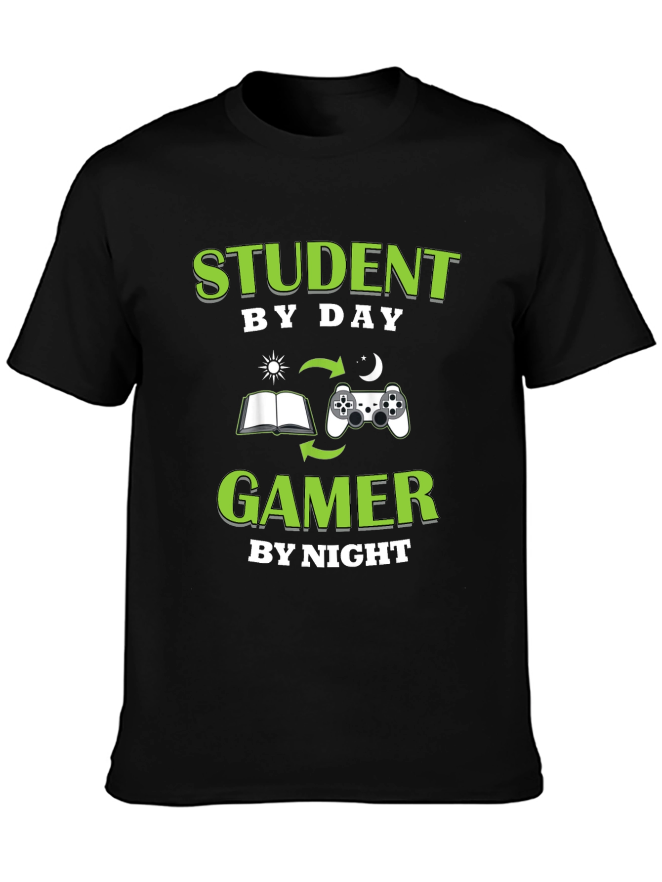Student by Day Gamer by Night T-Shirt
