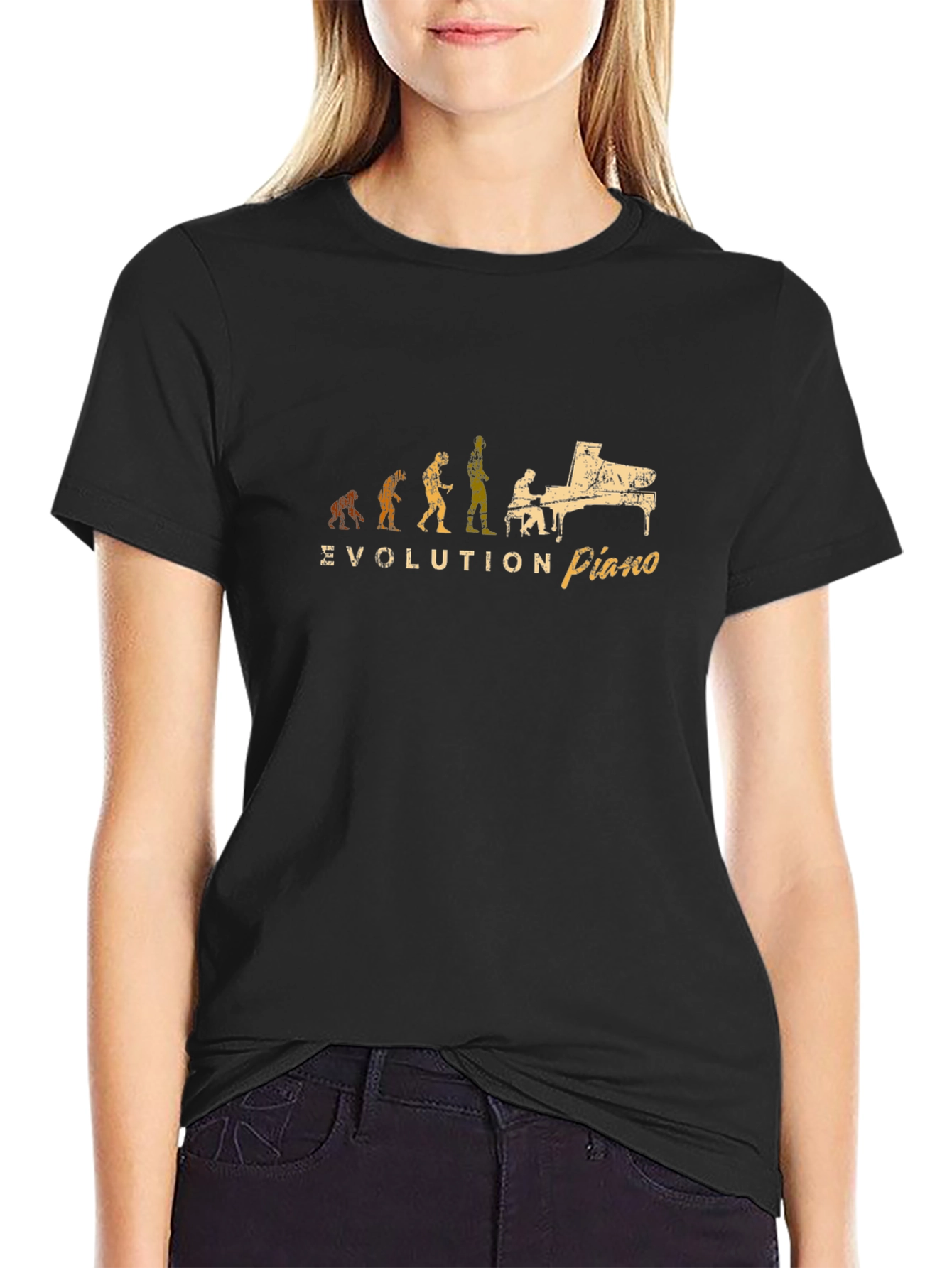 Evolution of Piano Black T-Shirt