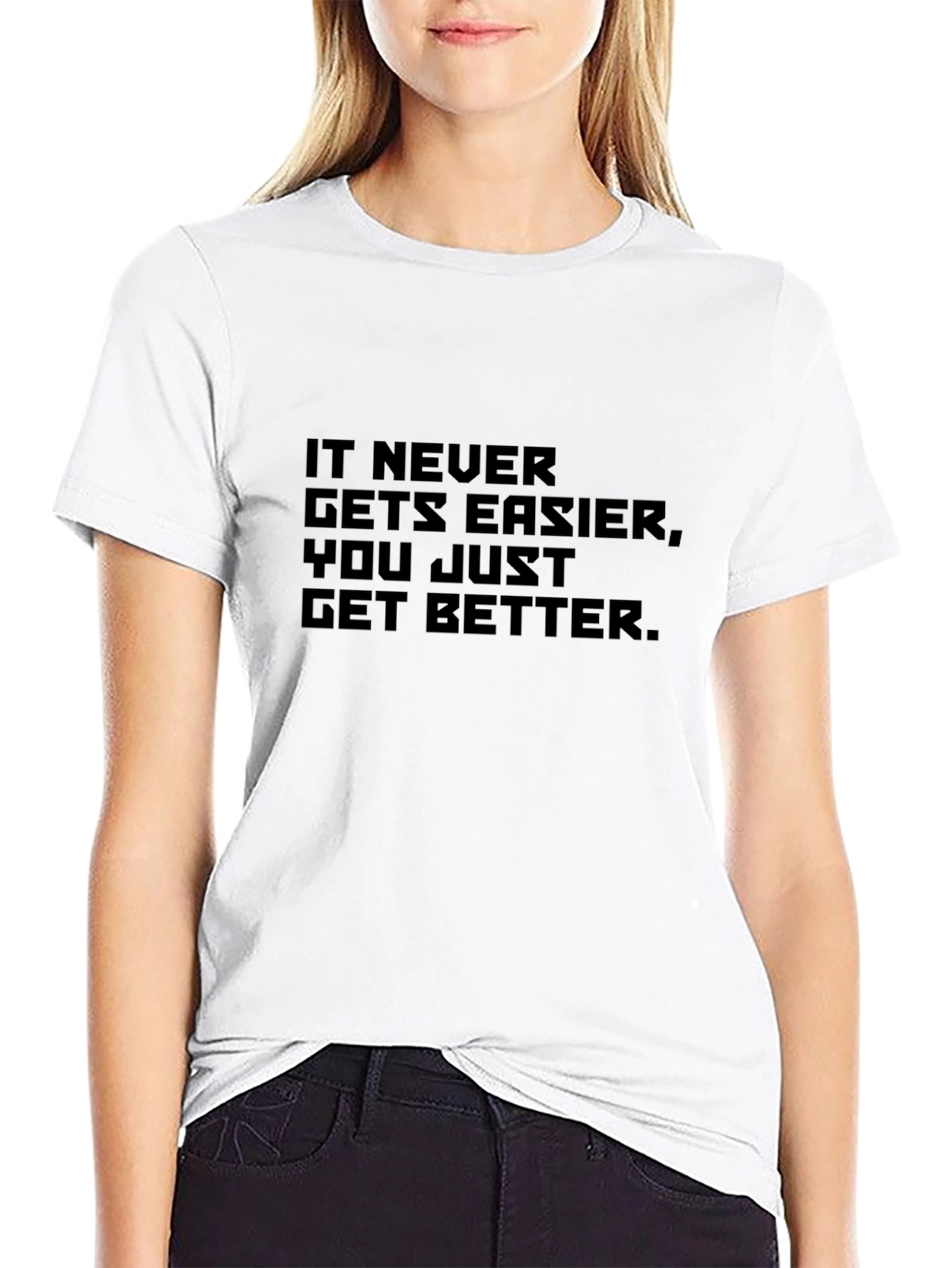 Motivational Quote Black T-Shirt