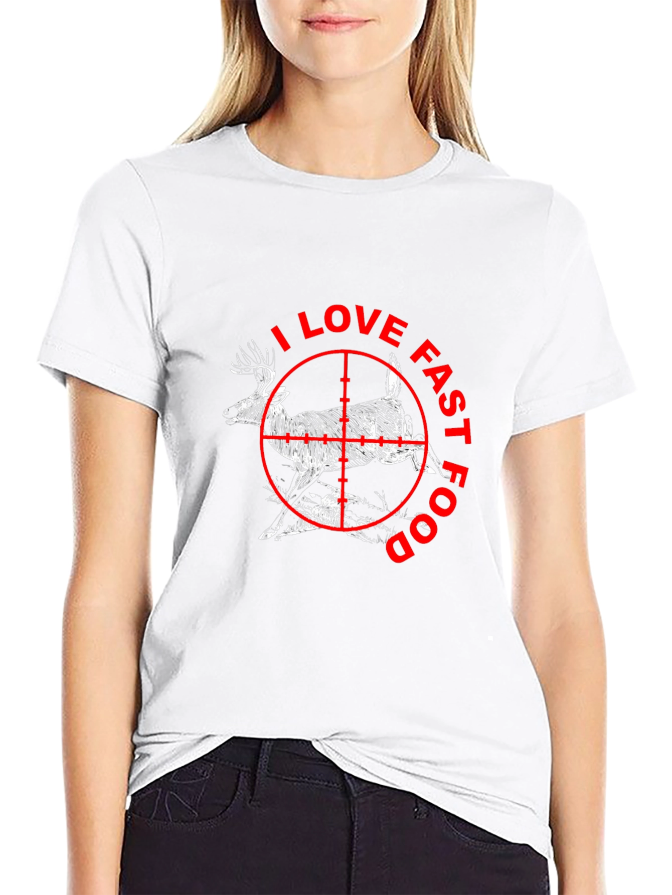 I Love Fast Food Deer Hunting T-Shirt
