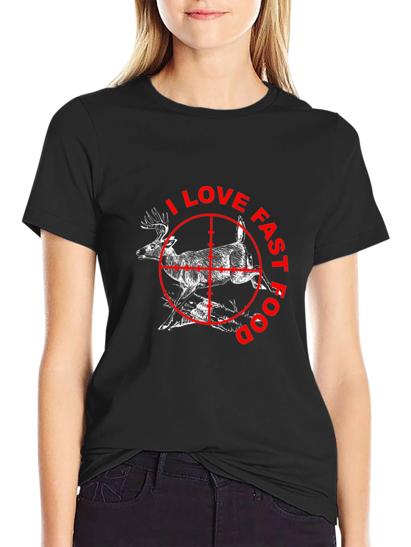 I Love Fast Food Deer Hunting T-Shirt