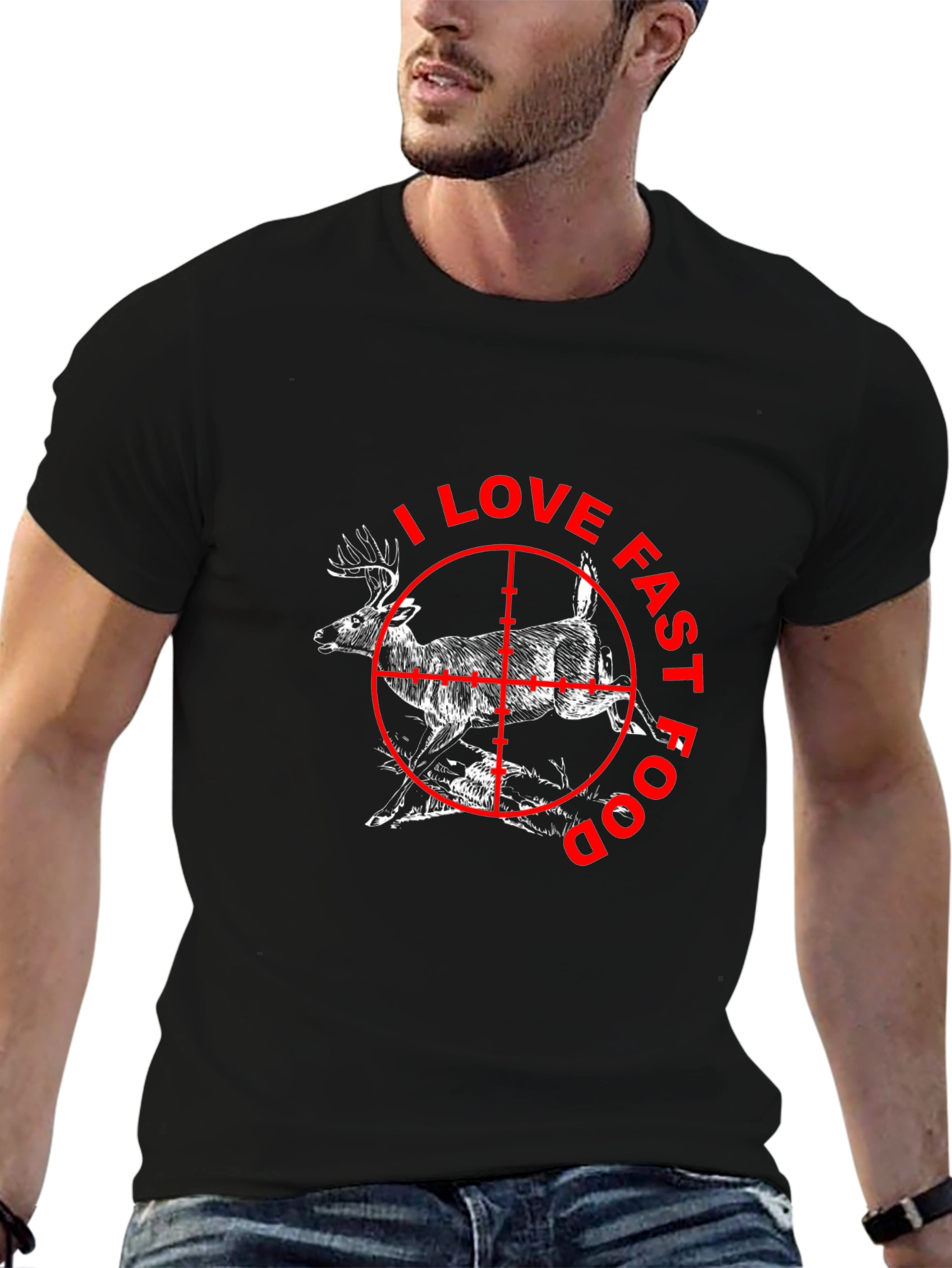 I Love Fast Food Deer Hunting T-Shirt