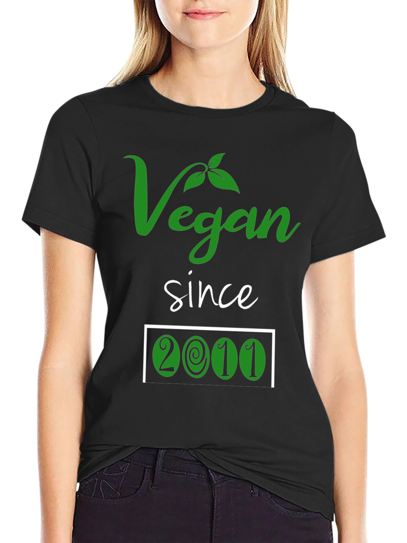 Vegan Since 2011 T-Shirt - Plant Based Lifestyle Tee