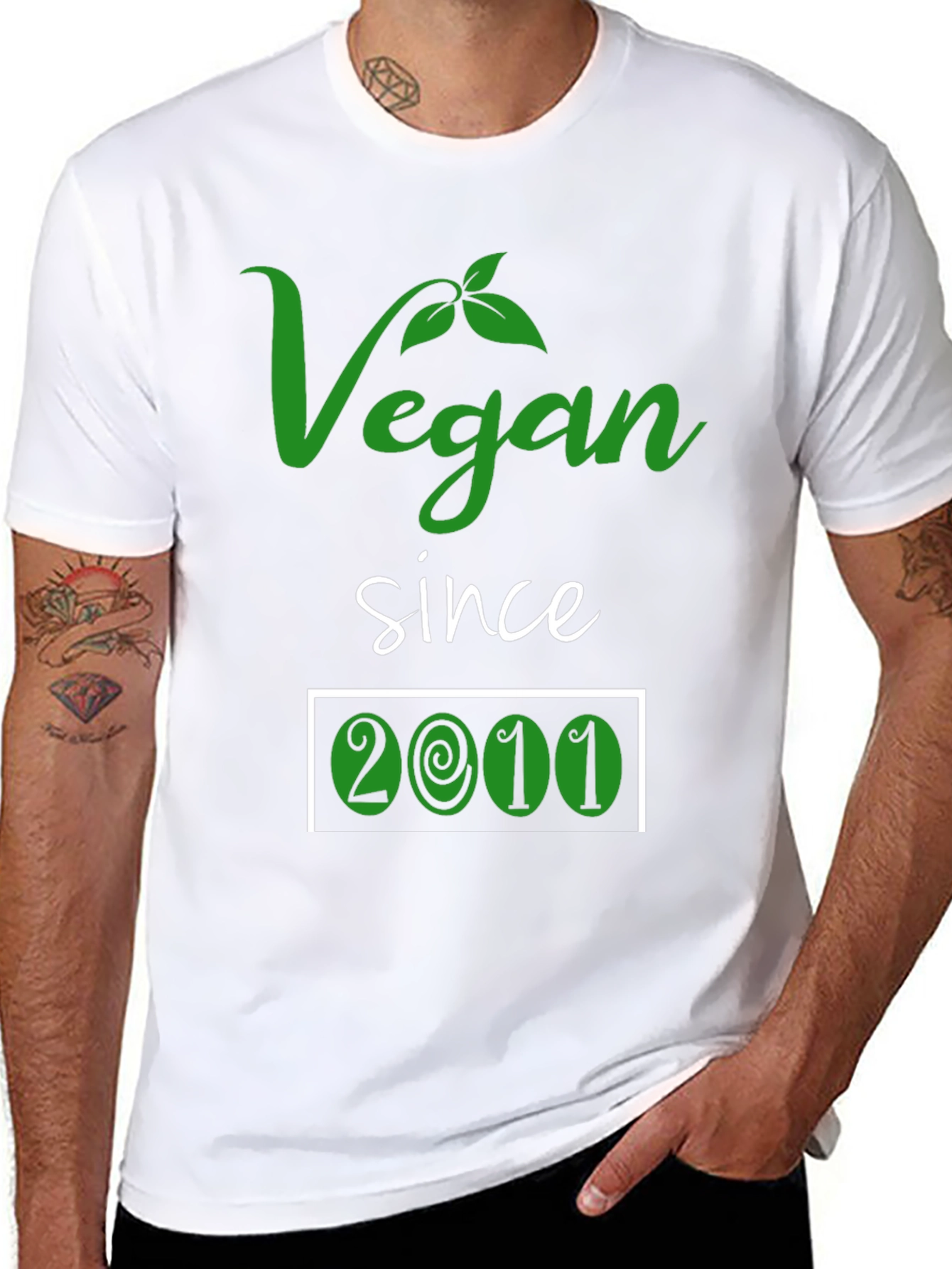 Vegan Since 2011 T-Shirt - Plant Based Lifestyle Tee