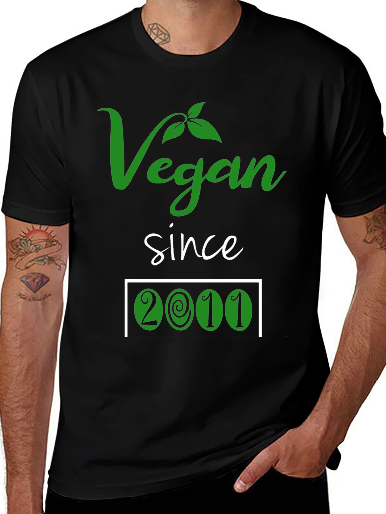 Vegan Since 2011 T-Shirt - Plant Based Lifestyle Tee