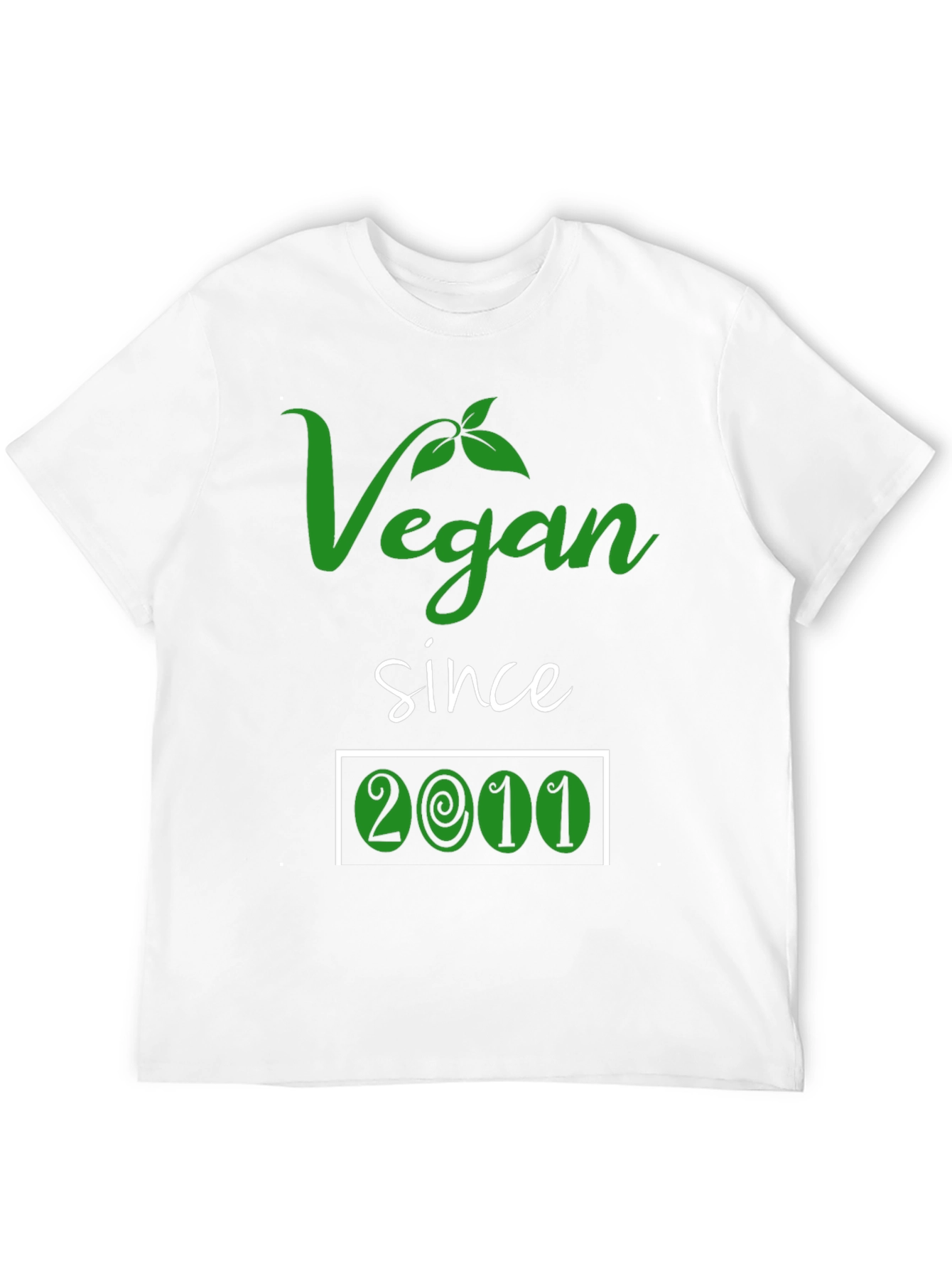 Vegan Since 2011 T-Shirt - Plant Based Lifestyle Tee
