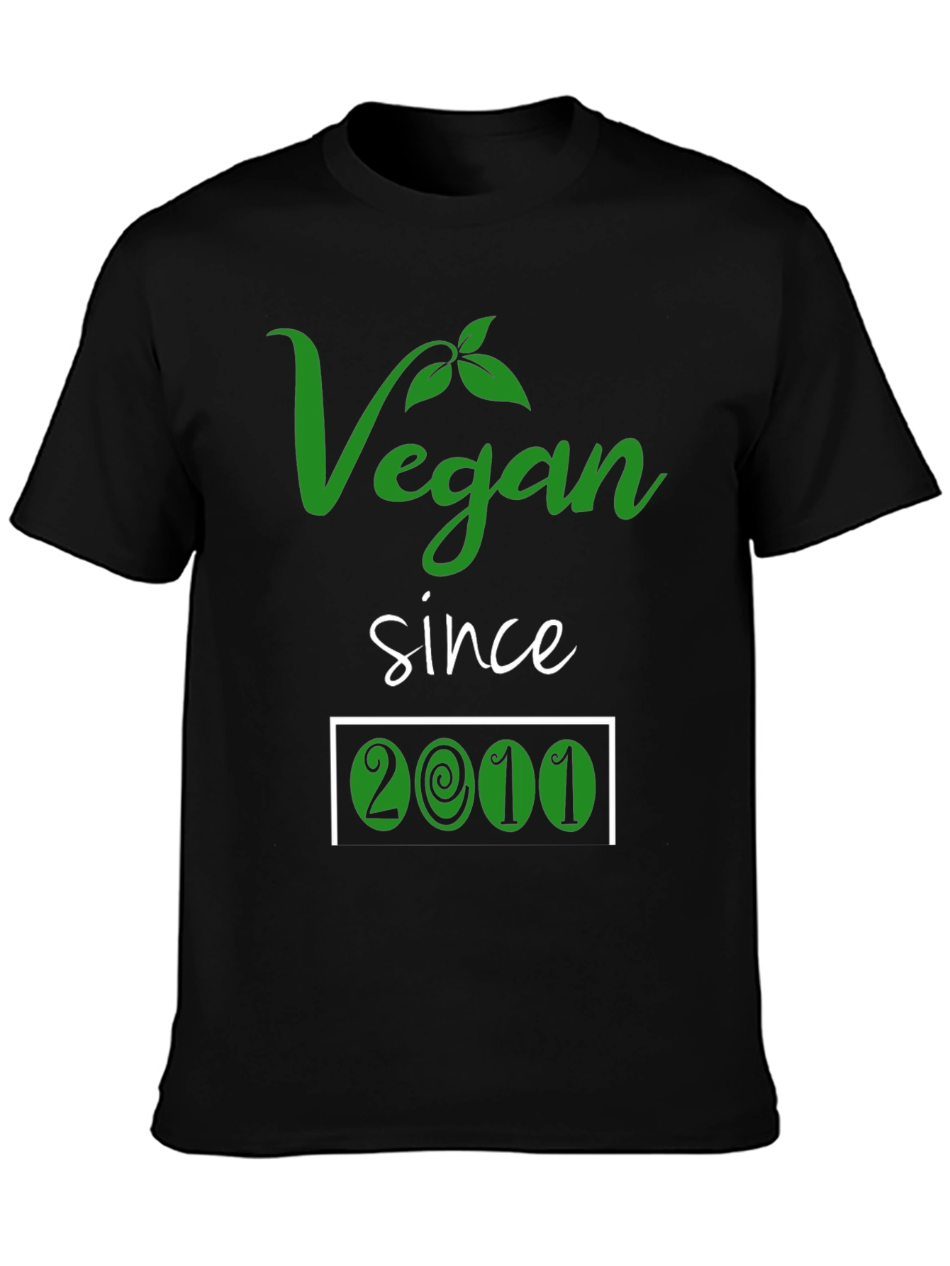 Vegan Since 2011 T-Shirt - Plant Based Lifestyle Tee