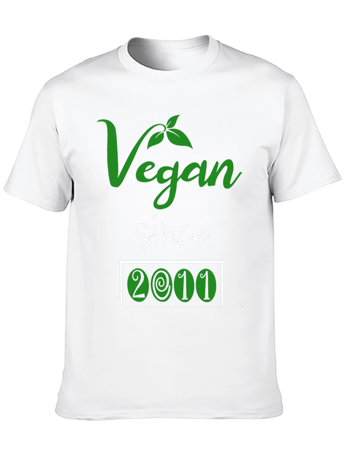 Vegan Since 2011 T-Shirt - Plant Based Lifestyle Tee