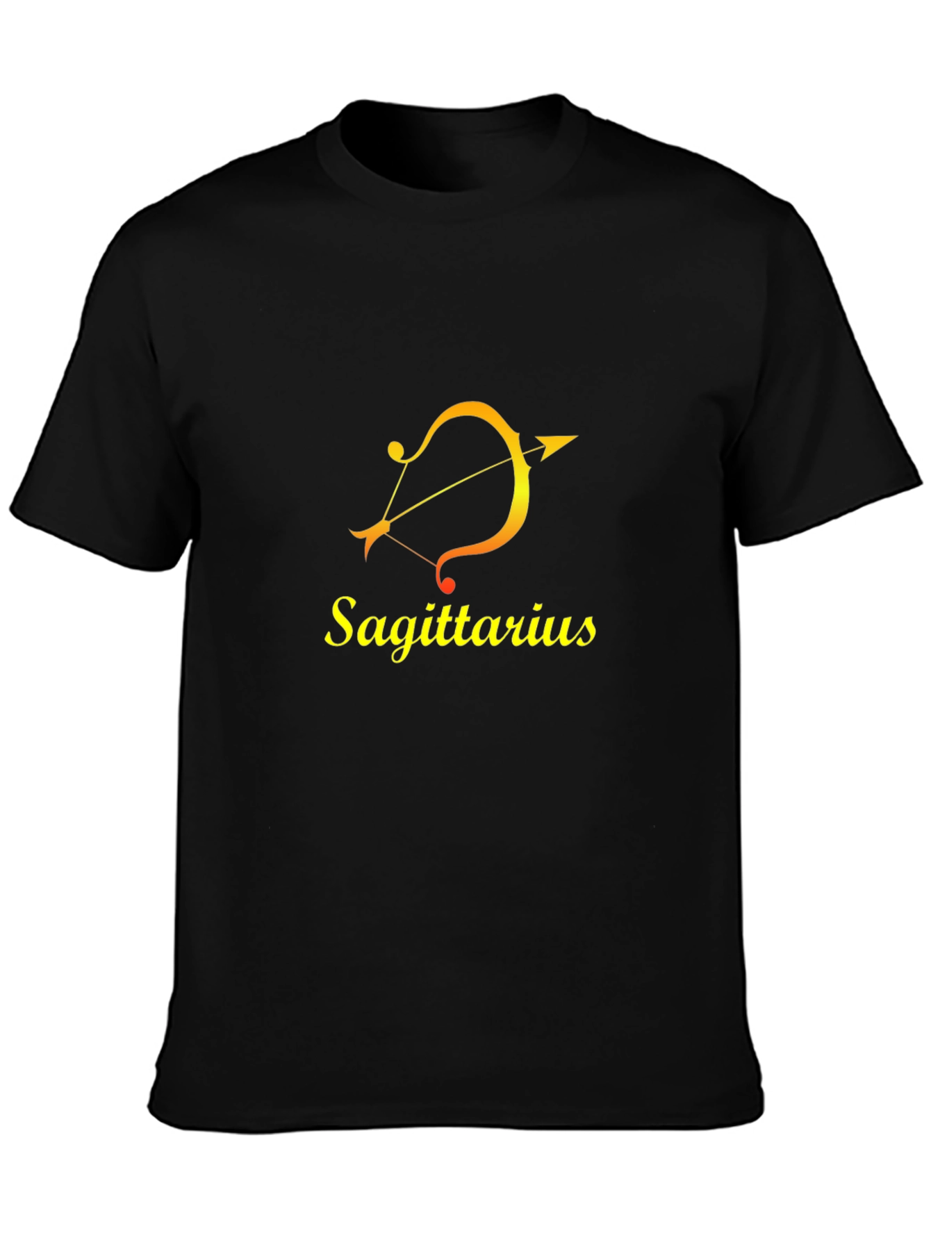 Sagittarius Zodiac T-Shirt - Black Cotton Tee