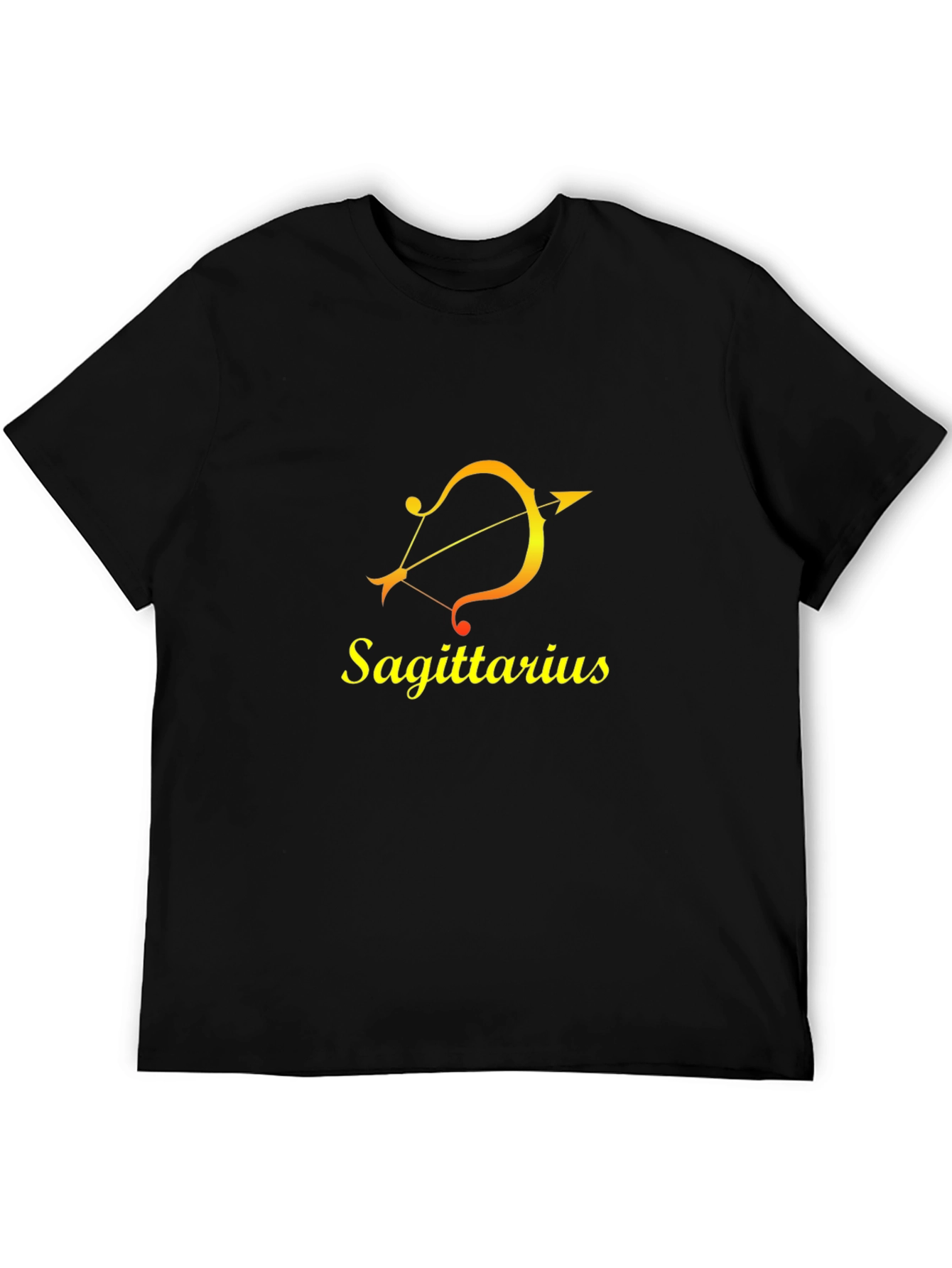 Sagittarius Zodiac T-Shirt - Black Cotton Tee