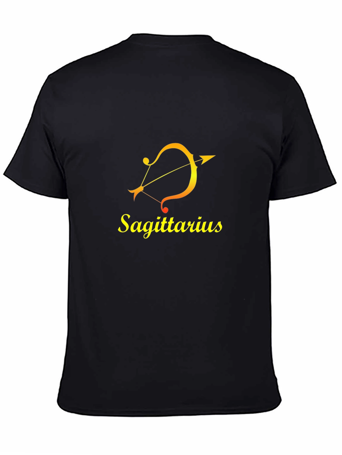 Sagittarius Zodiac T-Shirt - Black Cotton Tee