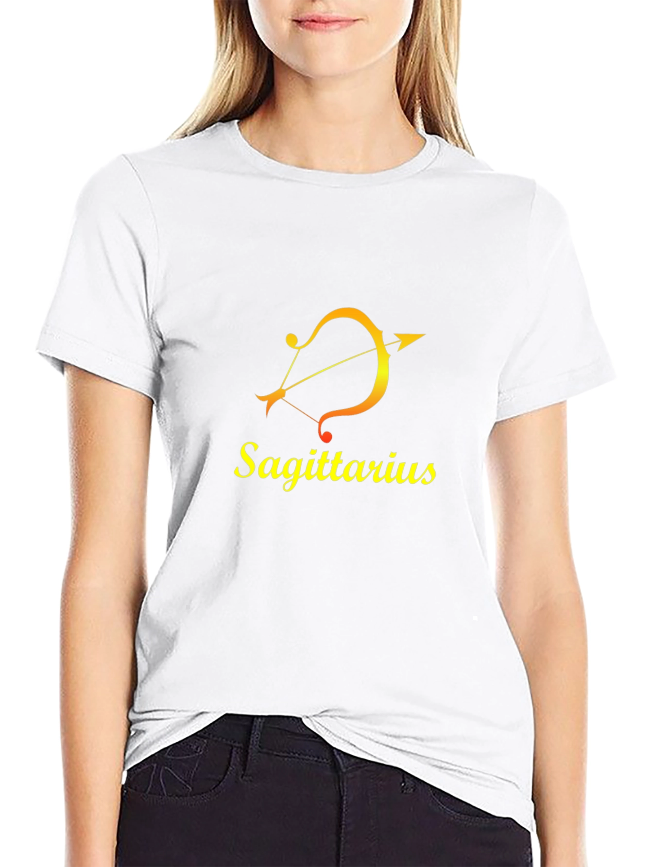 Sagittarius Zodiac T-Shirt - Black Cotton Tee