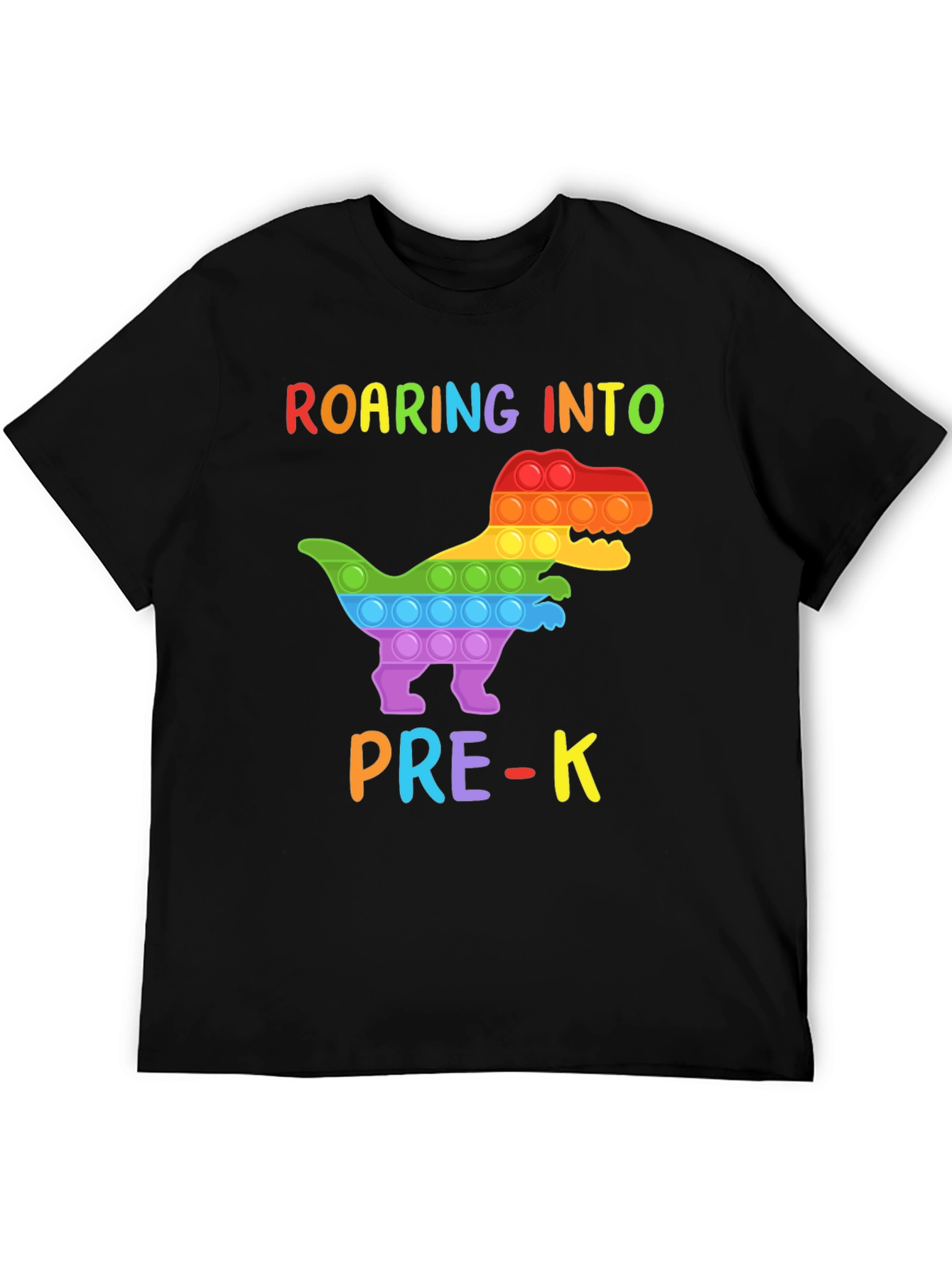 Roaring into Pre-K Dinosaur Pop-It T-Shirt