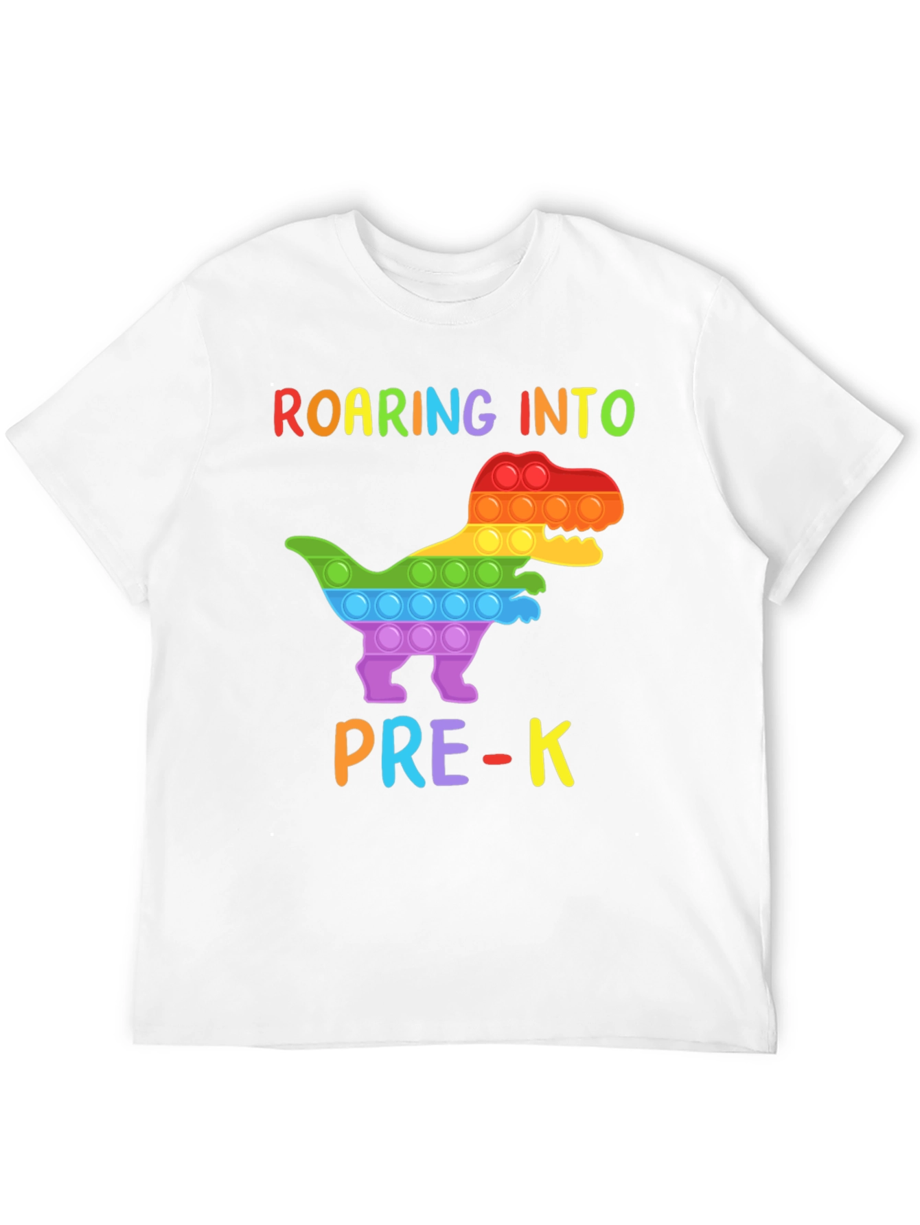Roaring into Pre-K Dinosaur Pop-It T-Shirt