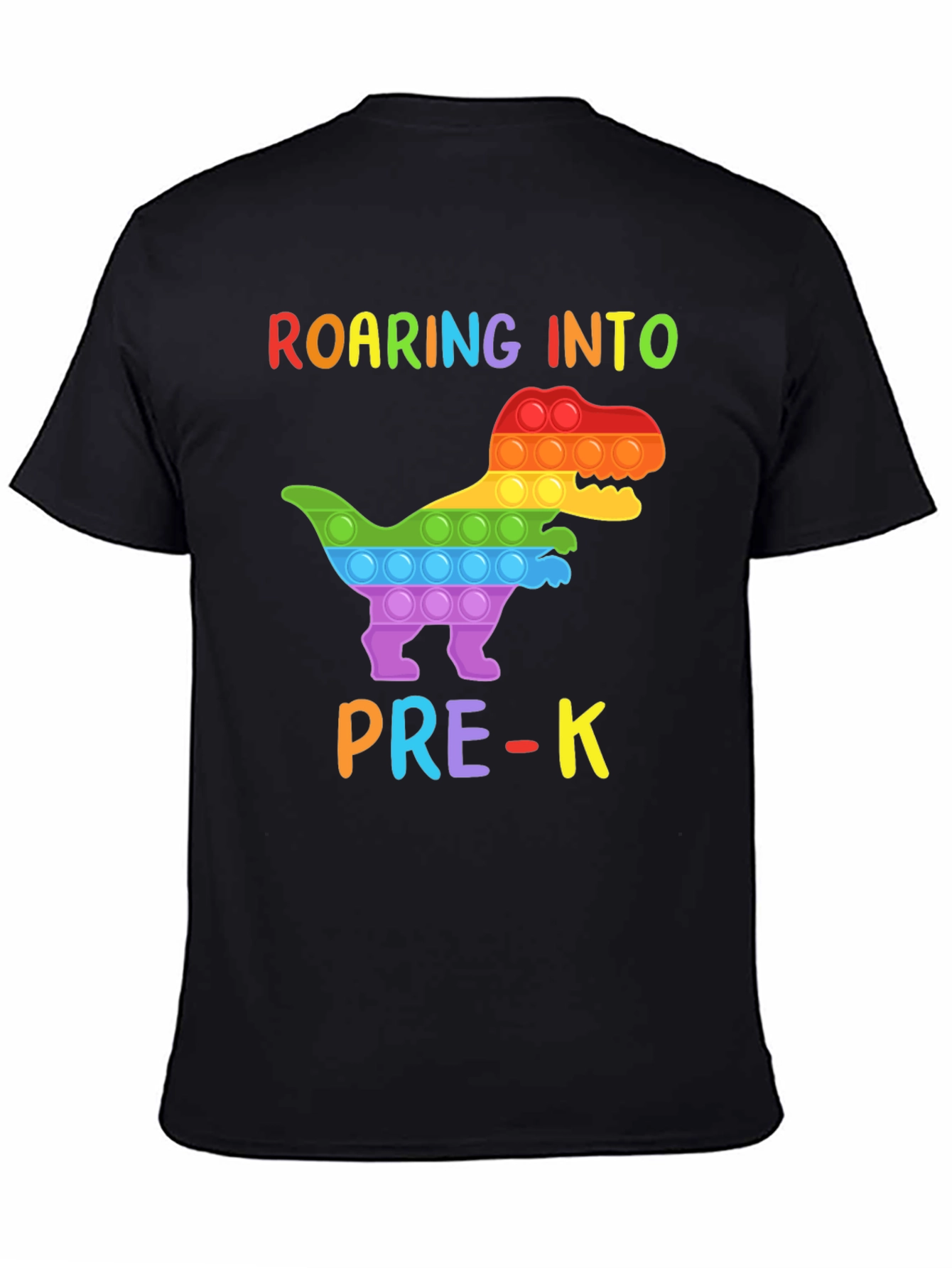 Roaring into Pre-K Dinosaur Pop-It T-Shirt