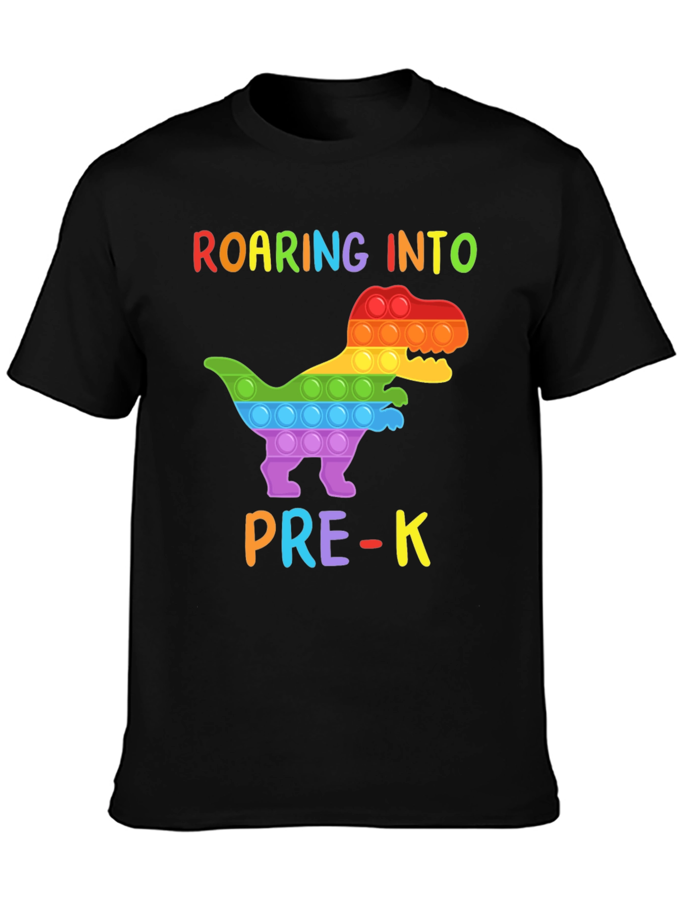 Roaring into Pre-K Dinosaur Pop-It T-Shirt