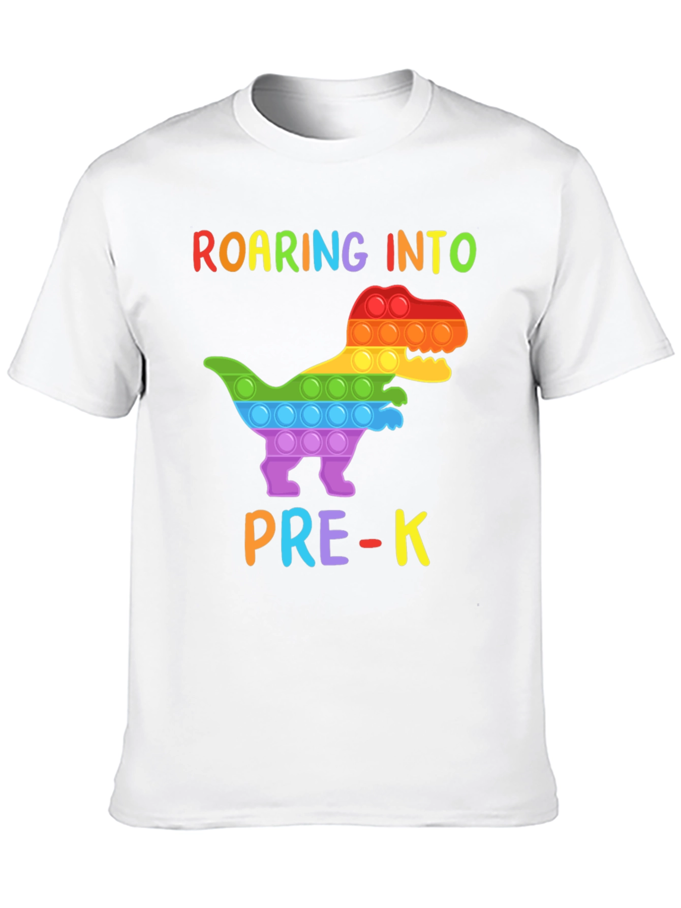 Roaring into Pre-K Dinosaur Pop-It T-Shirt