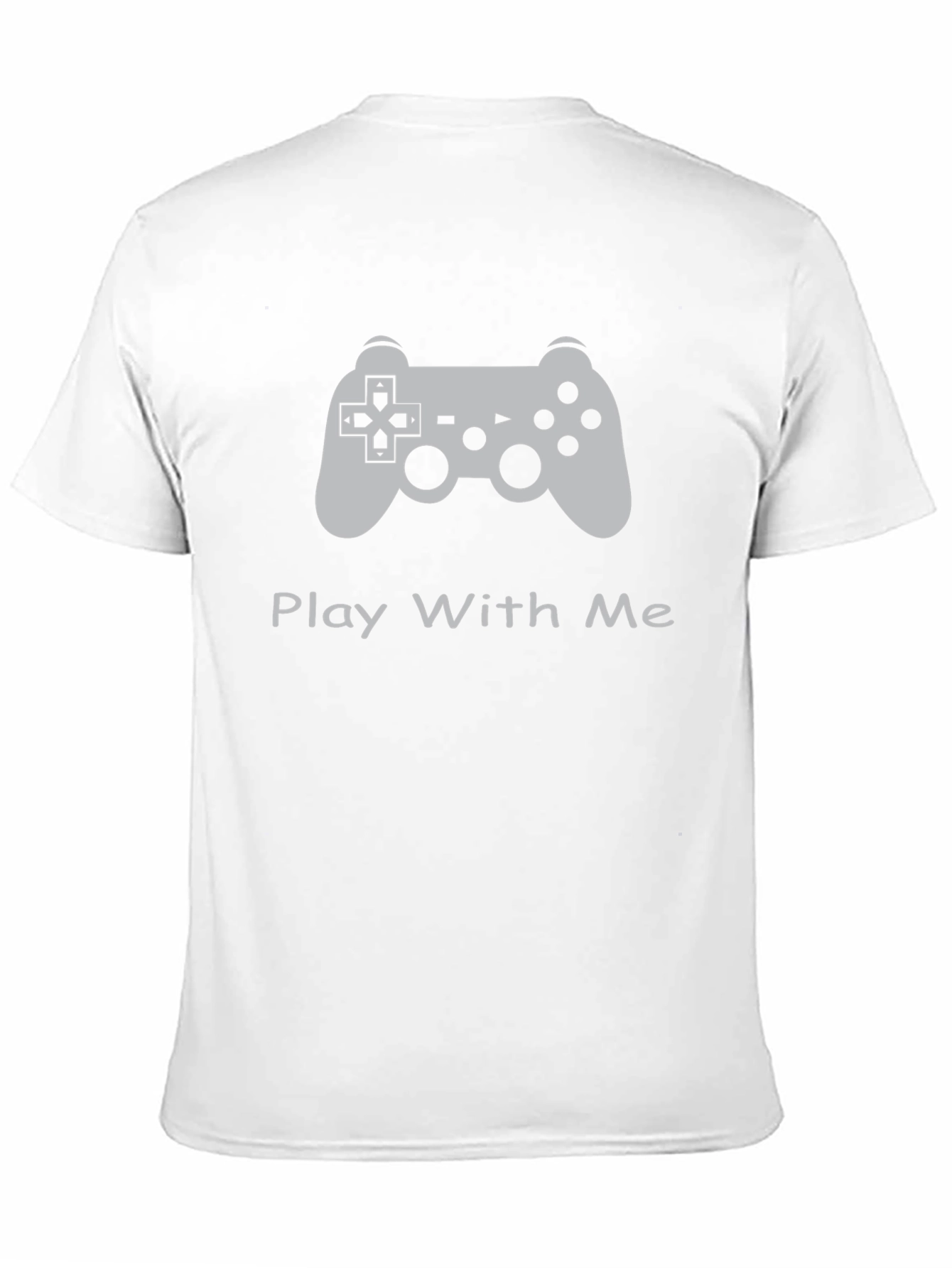 Play With Me Gaming Controller T-Shirt - Black
