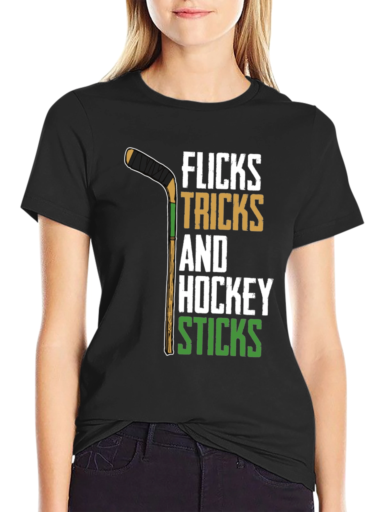 Flicks Tricks Hockey Sticks Graphic Tee
