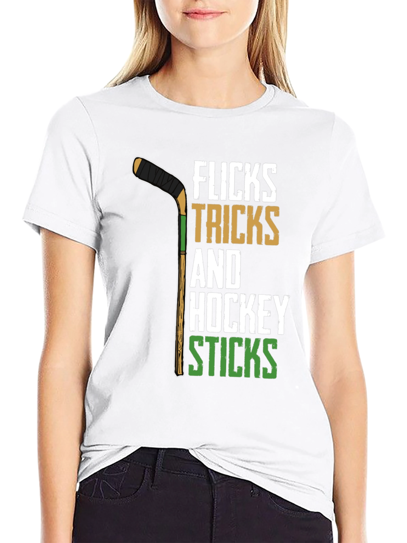 Flicks Tricks Hockey Sticks Graphic Tee