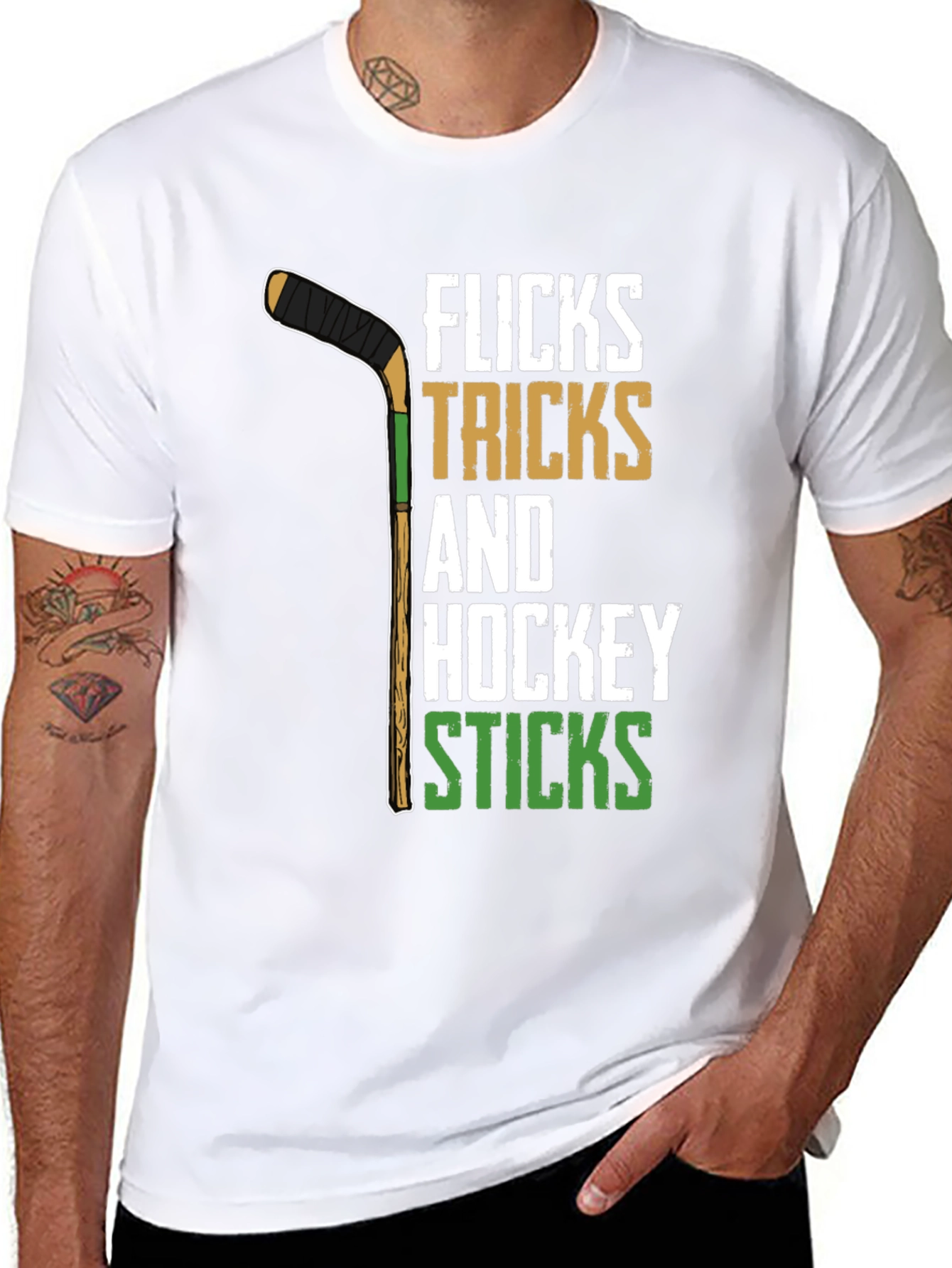 Flicks Tricks Hockey Sticks Graphic Tee