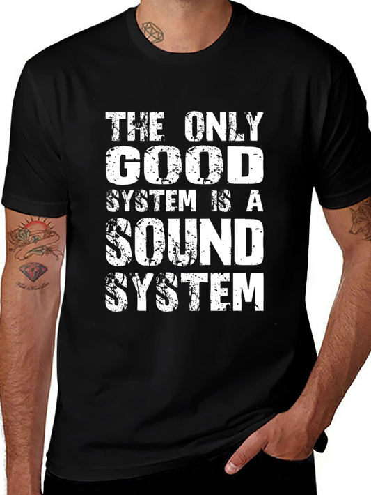 Sound System Graphic Tee - Music Lover T-Shirt