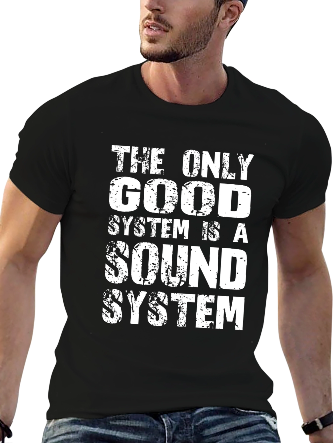 Sound System Graphic Tee - Music Lover T-Shirt