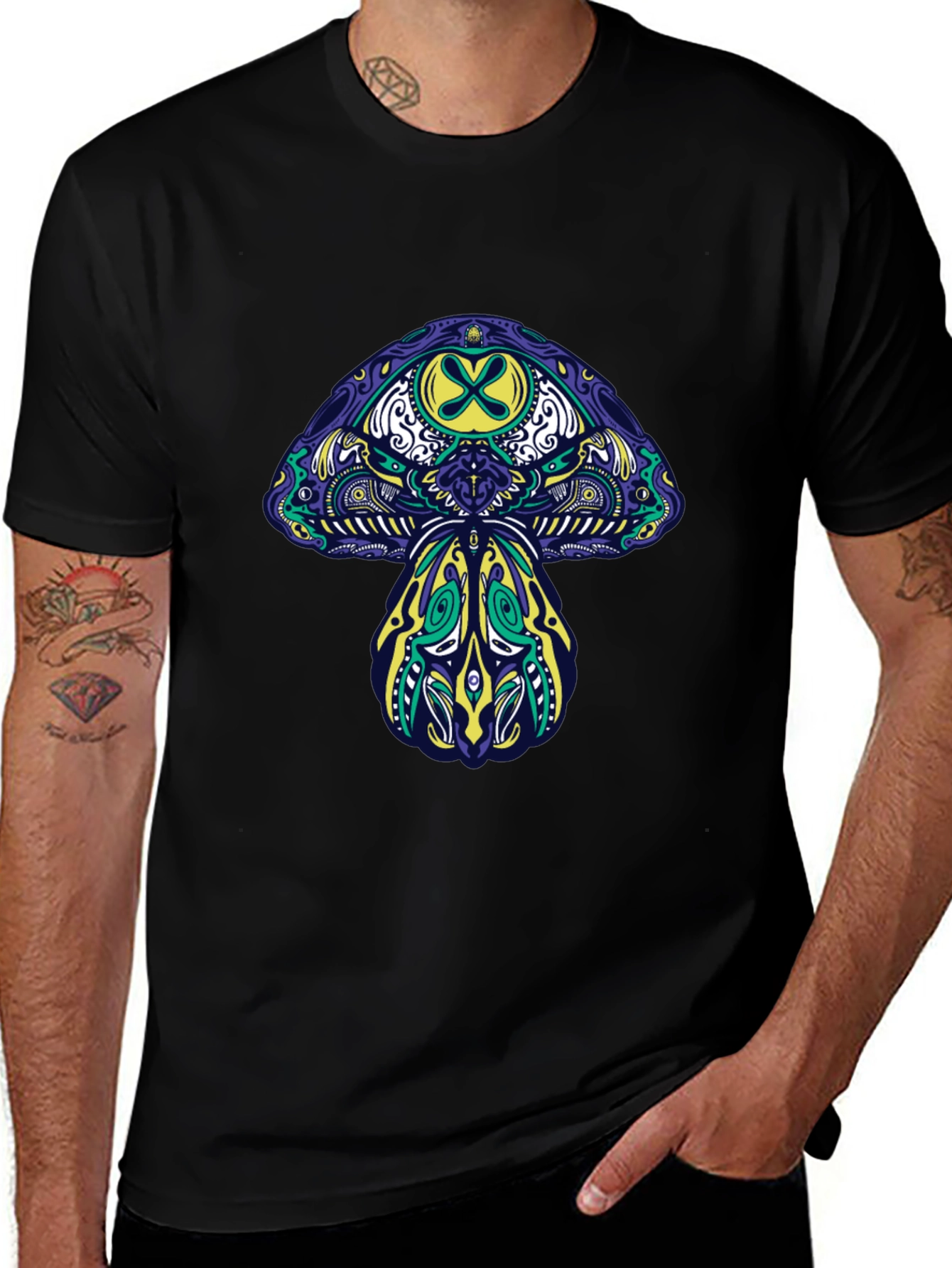 Psychedelic Mushroom Graphic Tee