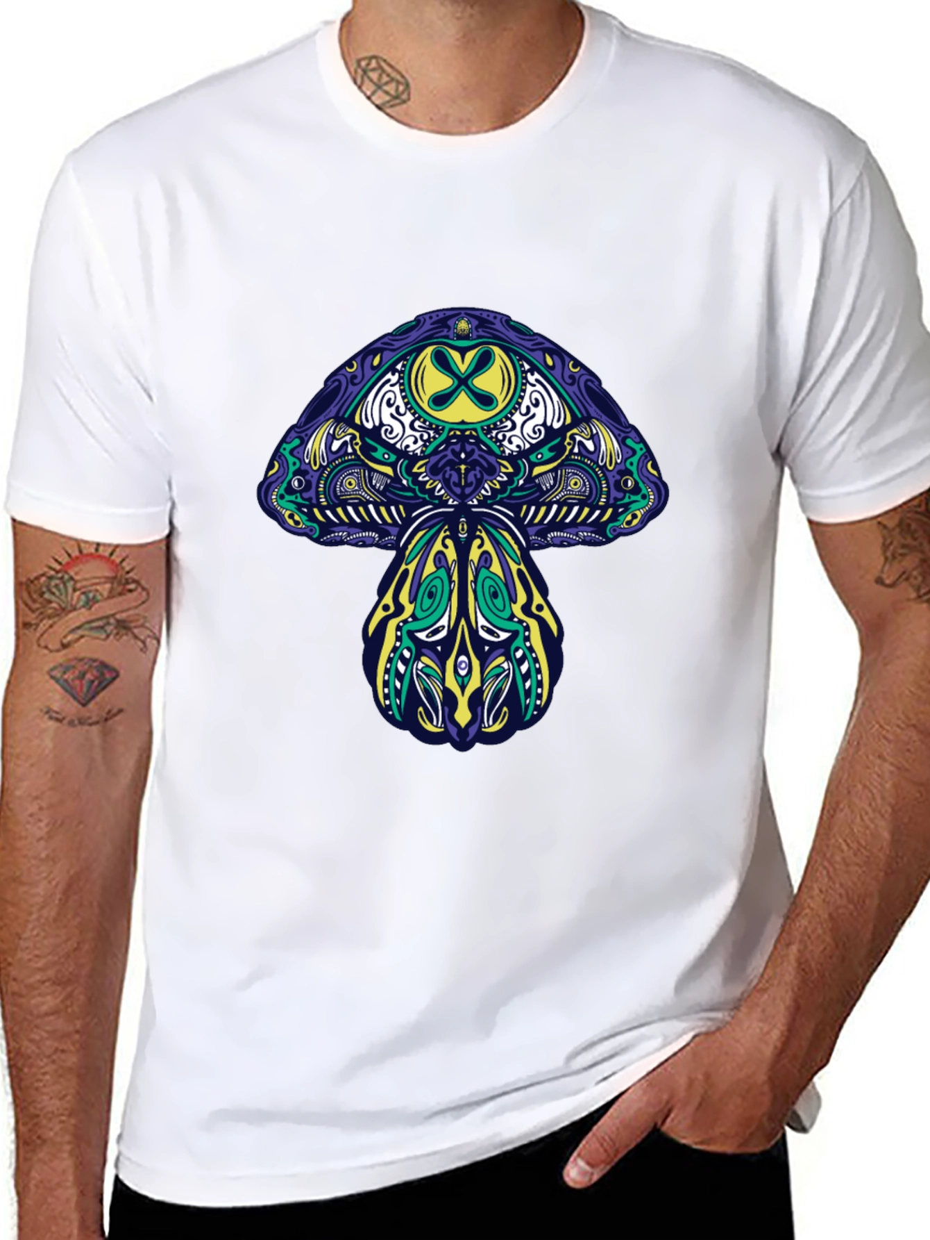 Psychedelic Mushroom Graphic Tee