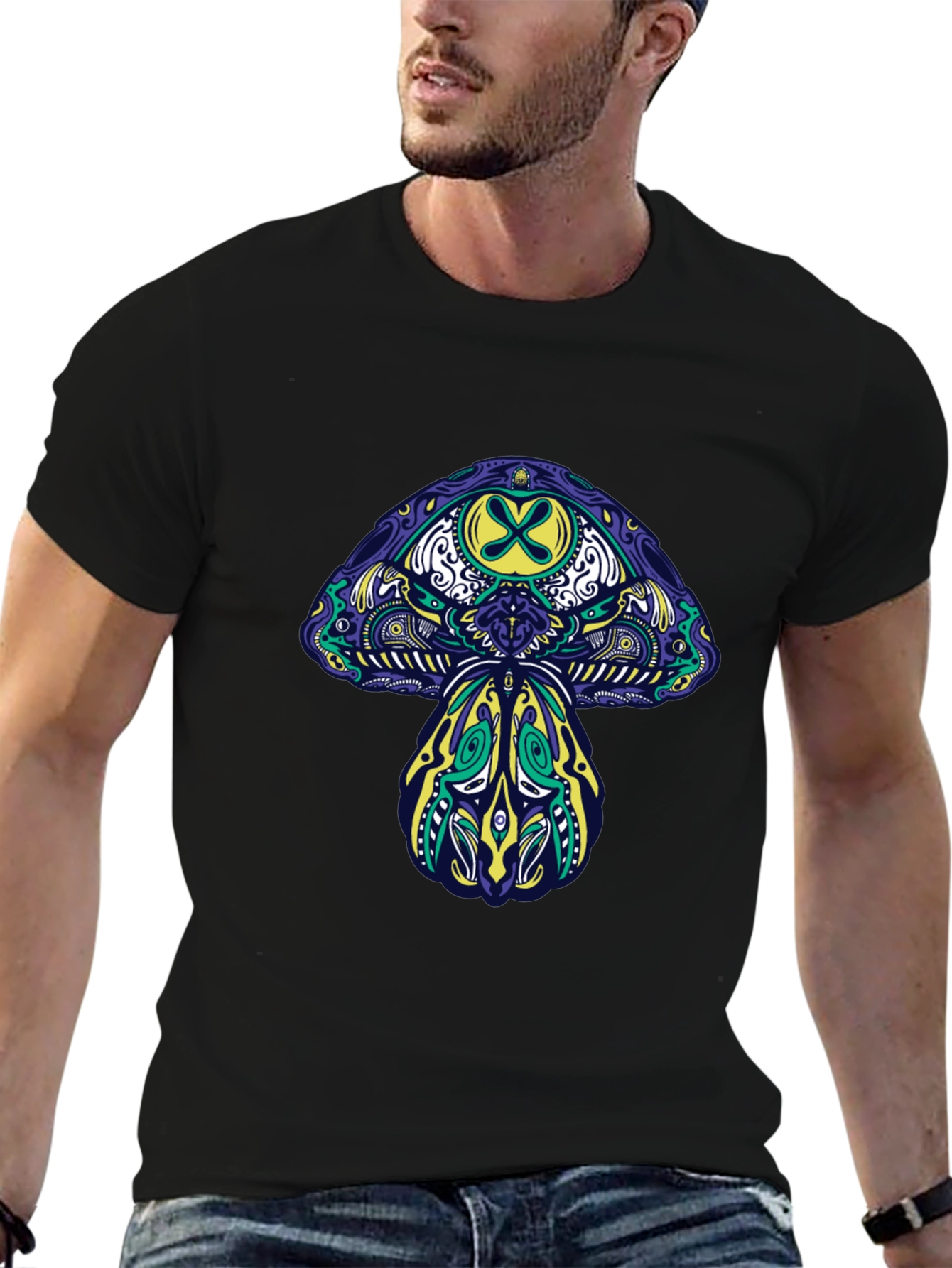 Psychedelic Mushroom Graphic Tee