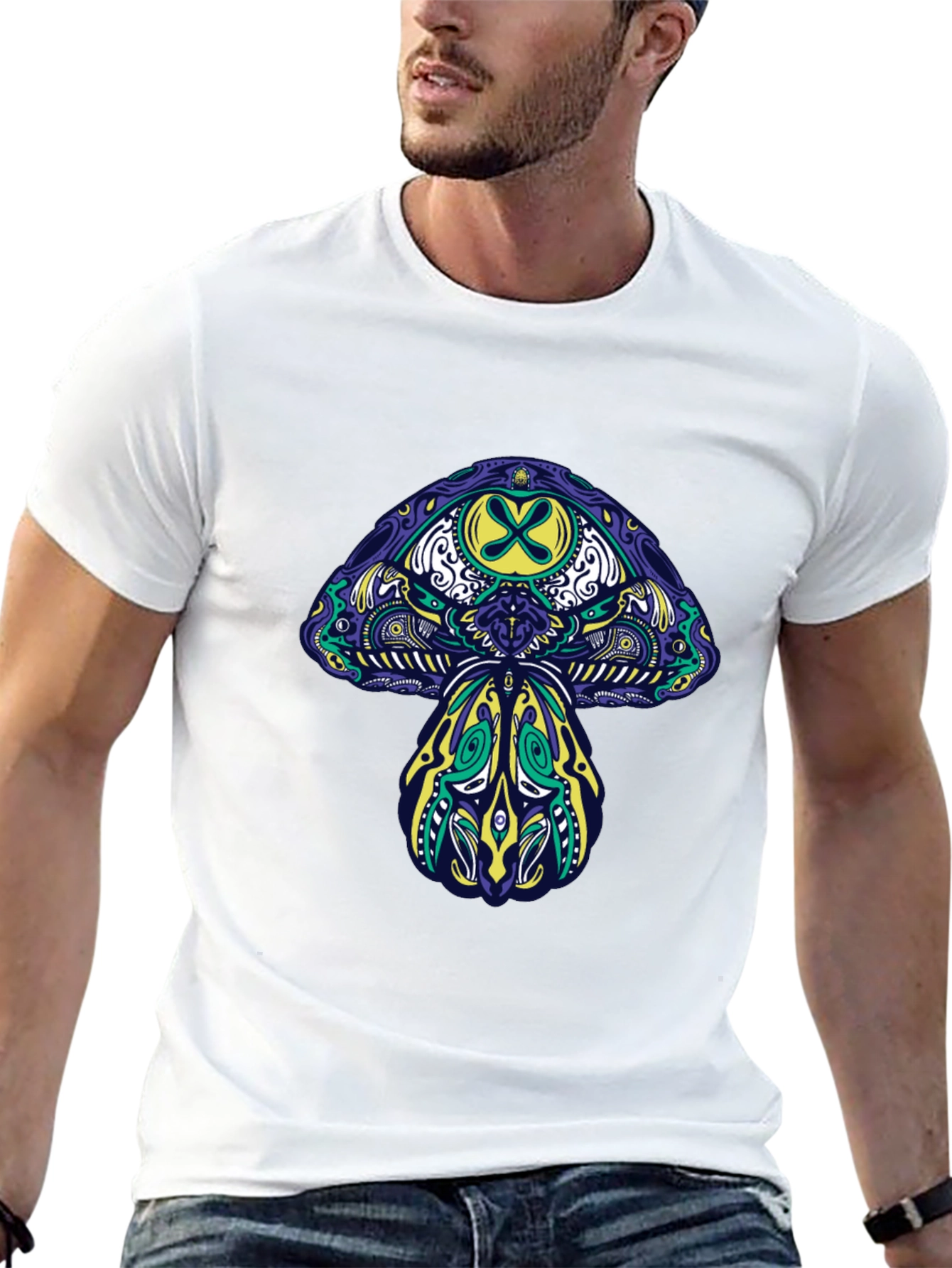 Psychedelic Mushroom Graphic Tee