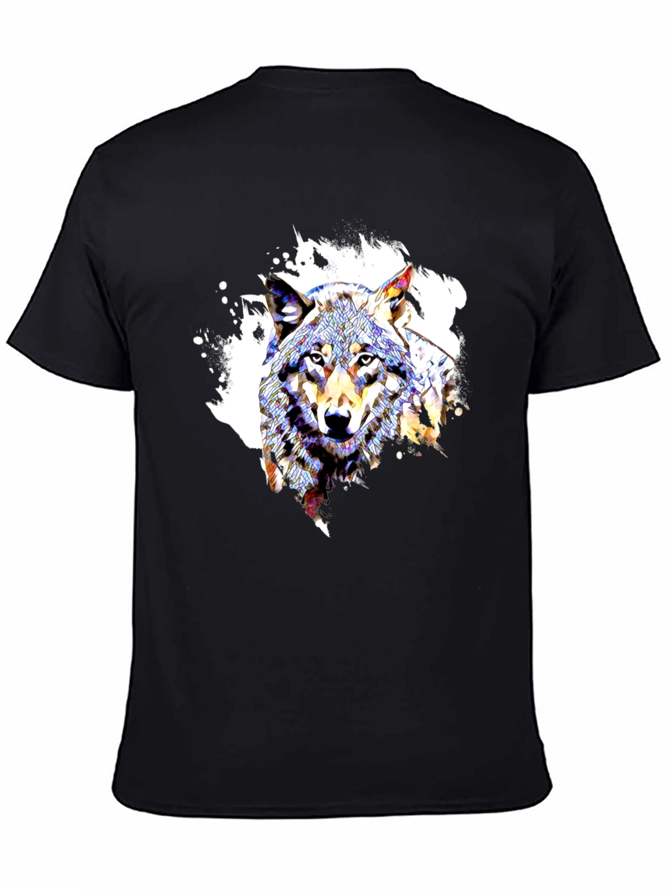 Wolf Graphic Tee - Modern Art Design