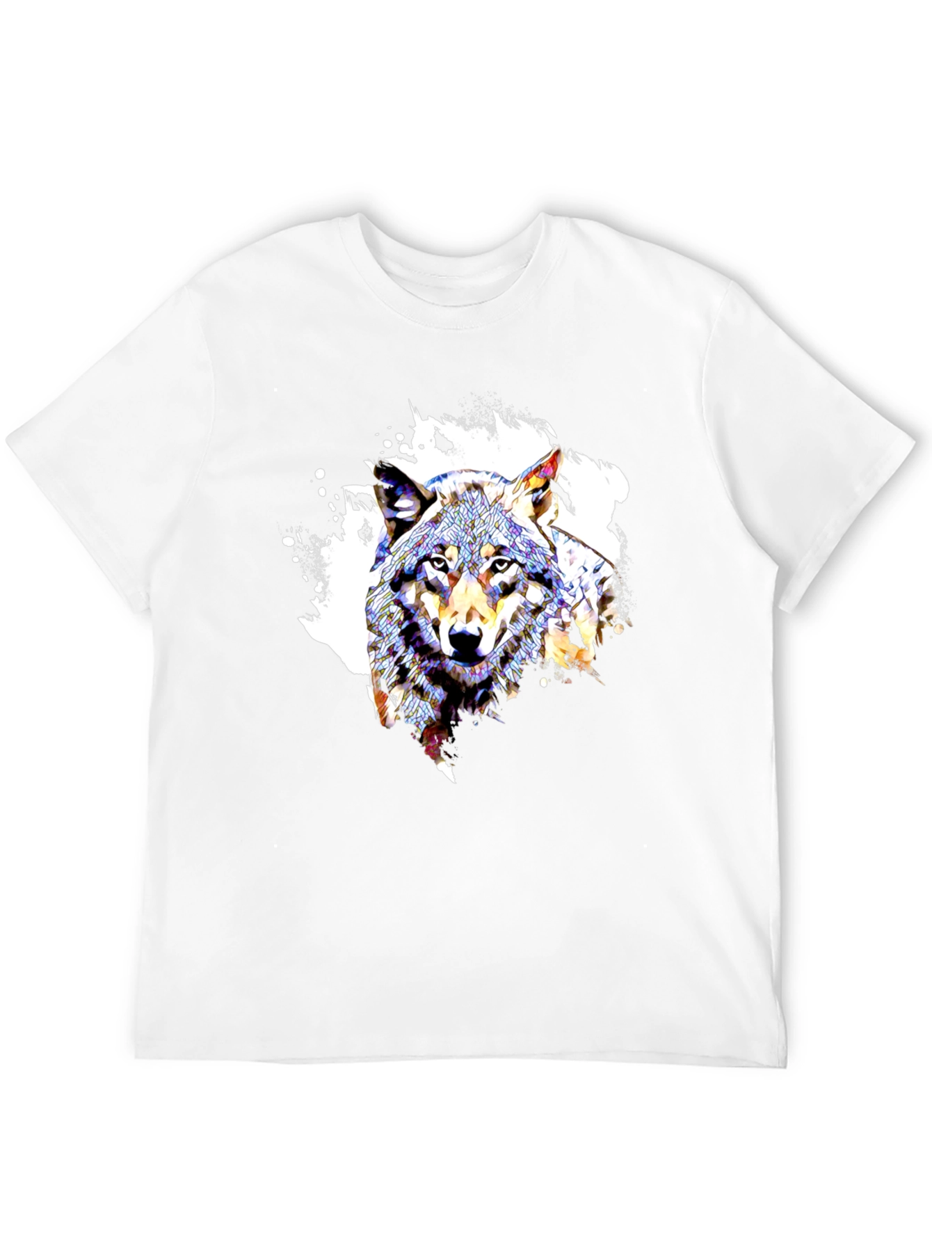 Wolf Graphic Tee - Modern Art Design