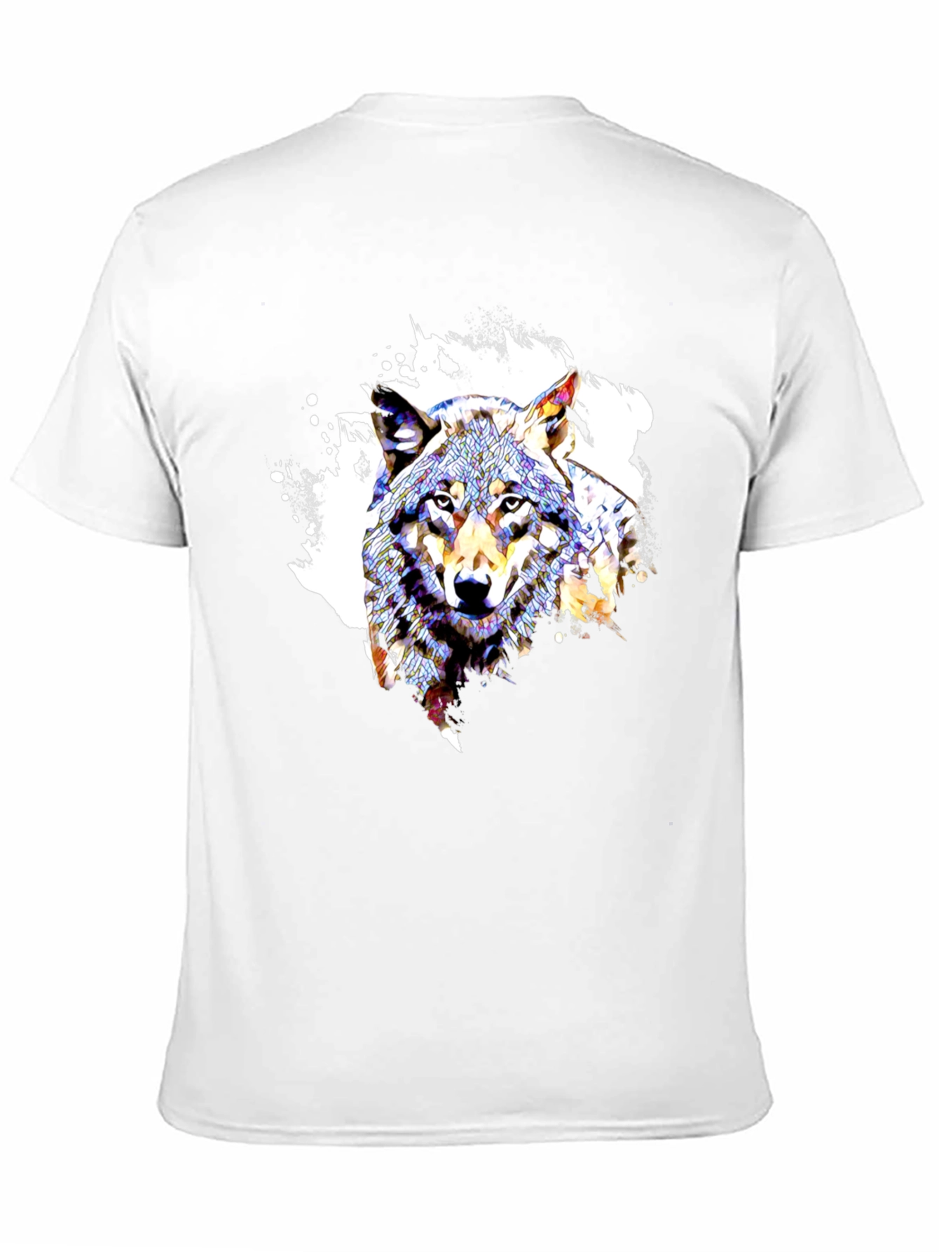 Wolf Graphic Tee - Modern Art Design