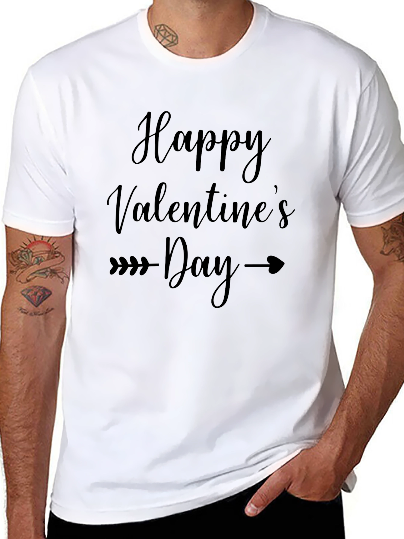 Happy Valentines Day Arrow Heart T-Shirt