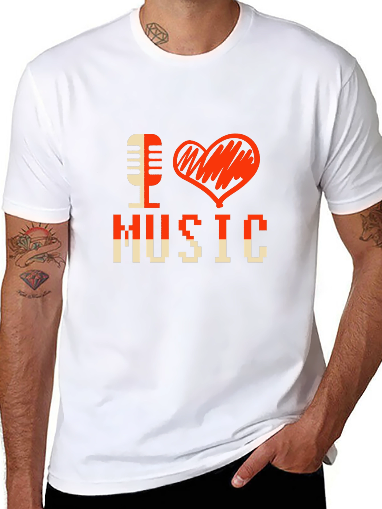 I Love Music Graphic T-Shirt