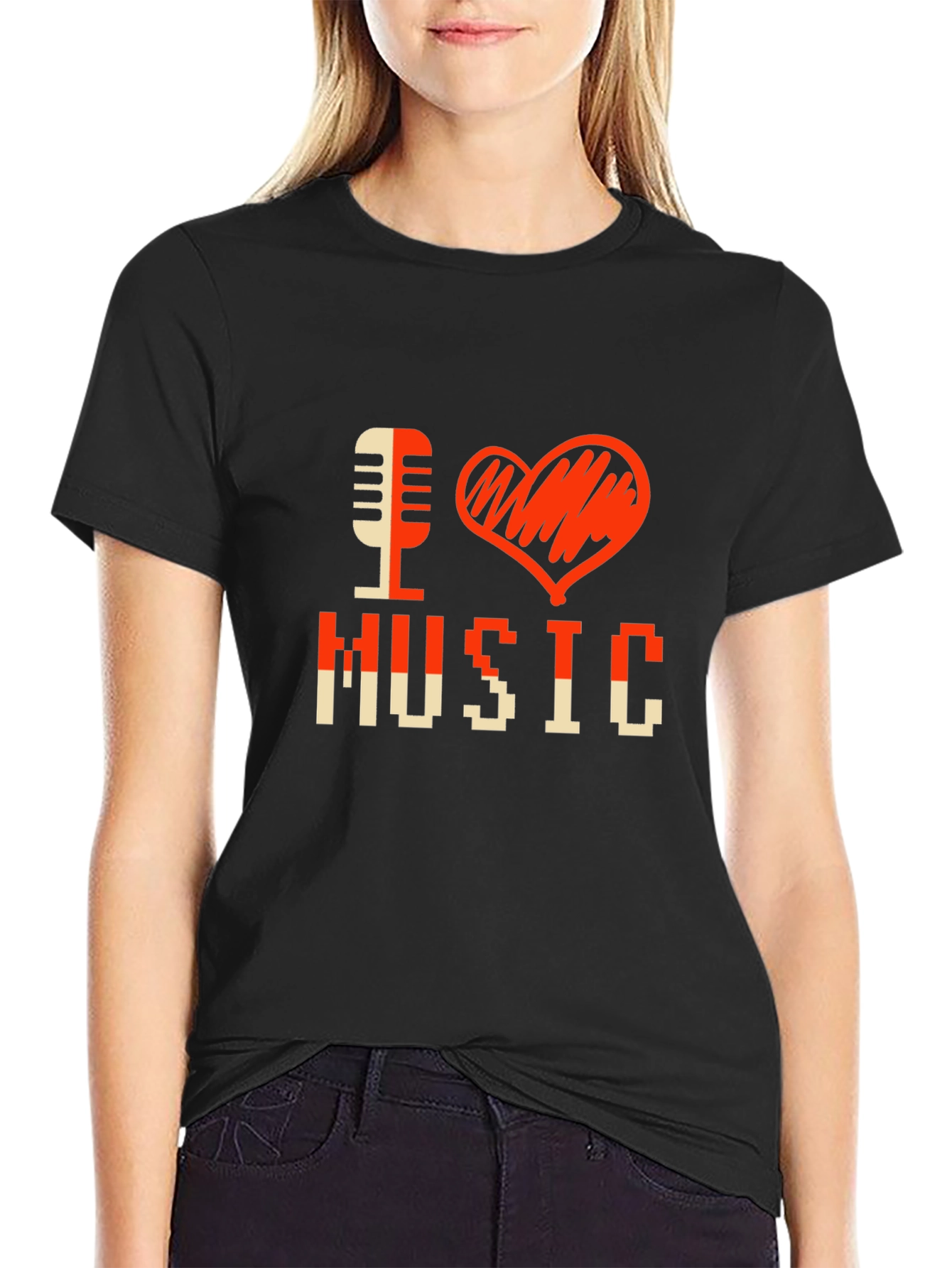 I Love Music Graphic T-Shirt